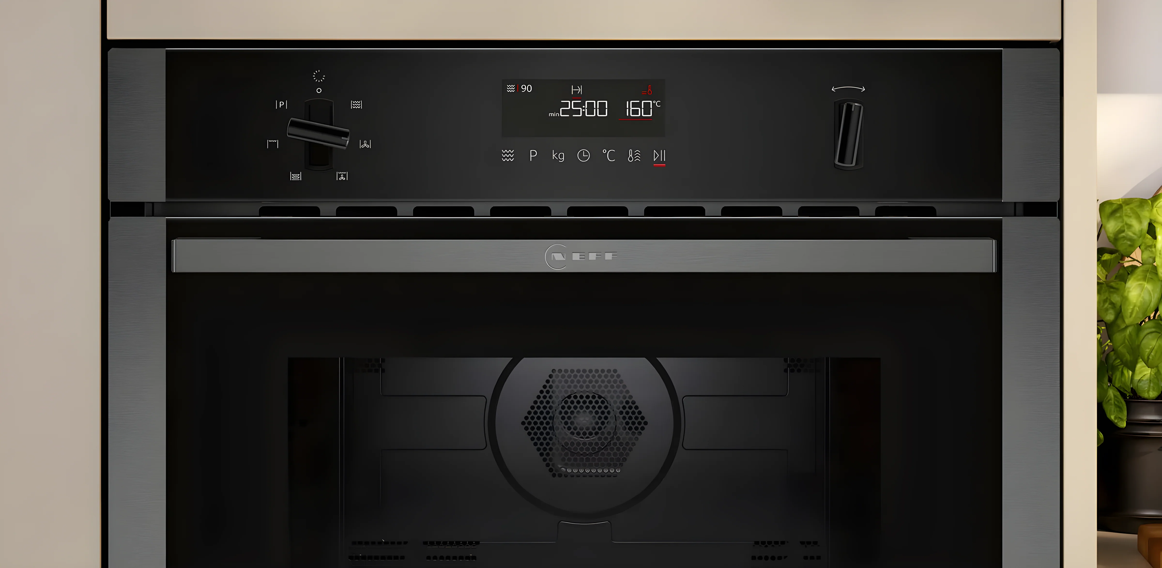 Neff C1AMG84G1B - Graphite-Grey Built-in Microwave - 44L Capacity - Image 2
