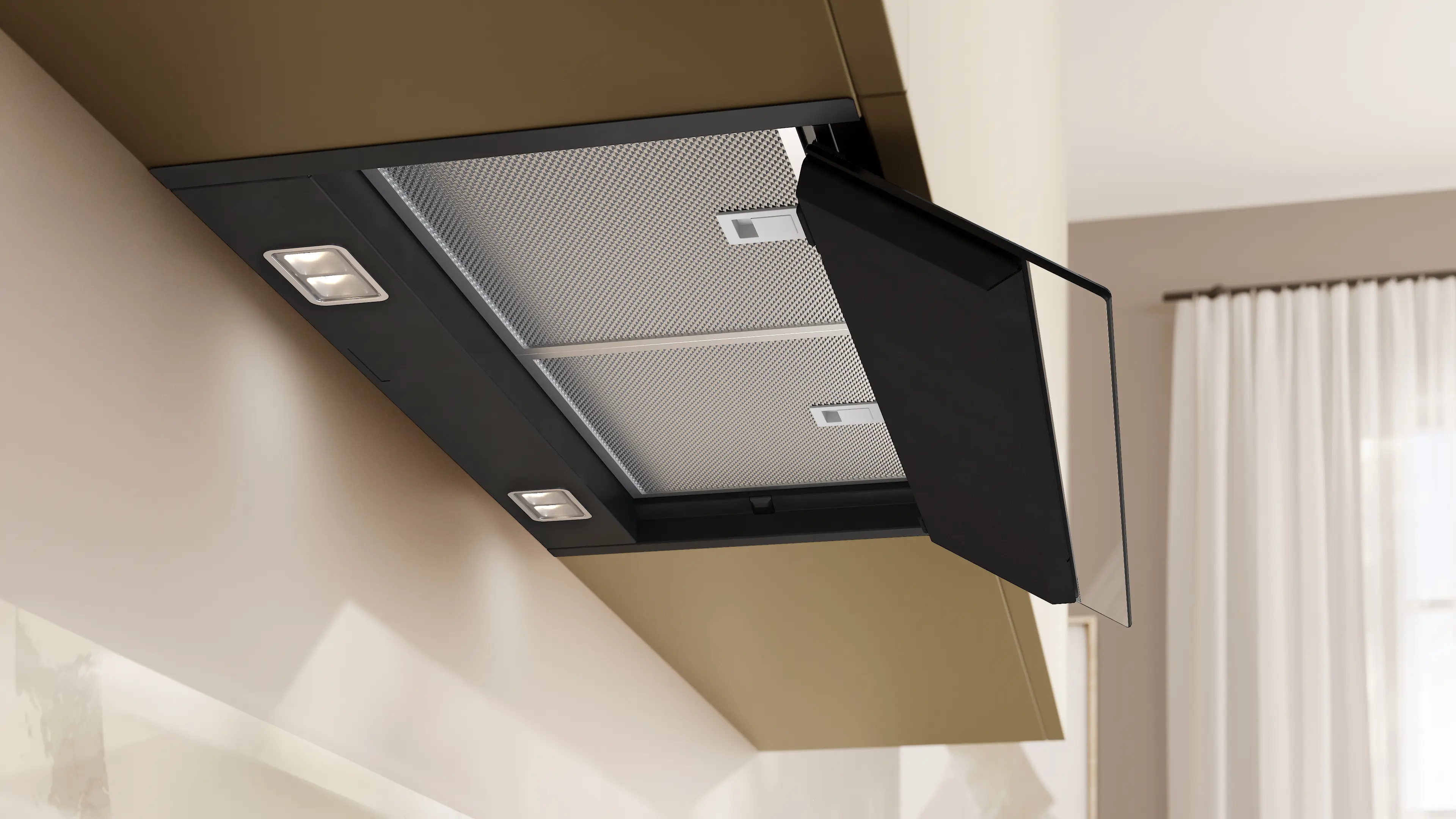 Neff D68XET2S0B - Black Integrated Hood 60cm - 851m³/h Boost - A+ Energy - Image 5