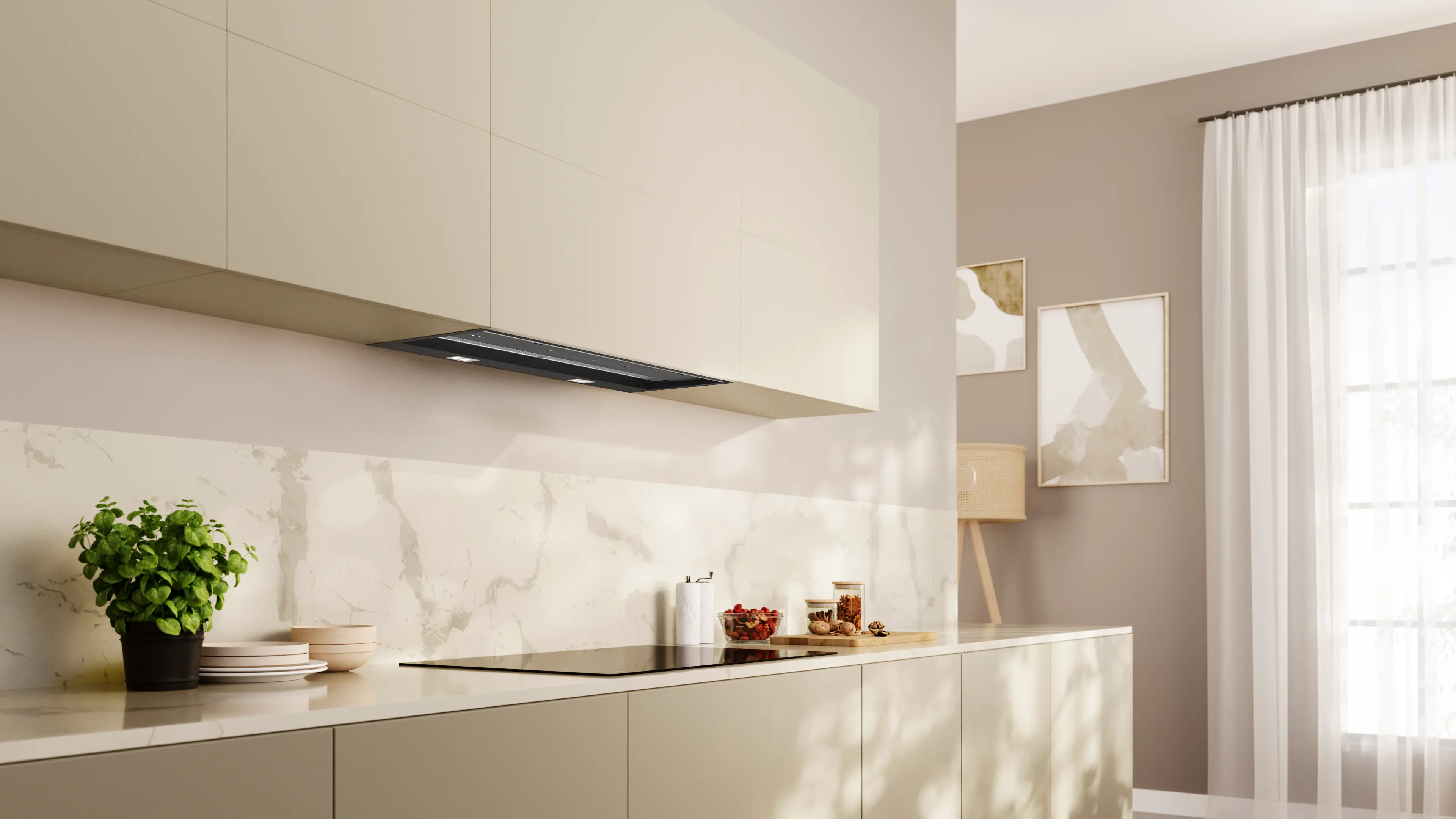 Neff D88XET2S0B - Black Integrated Extractor Hood - 80cm - A+ Energy - Image 3