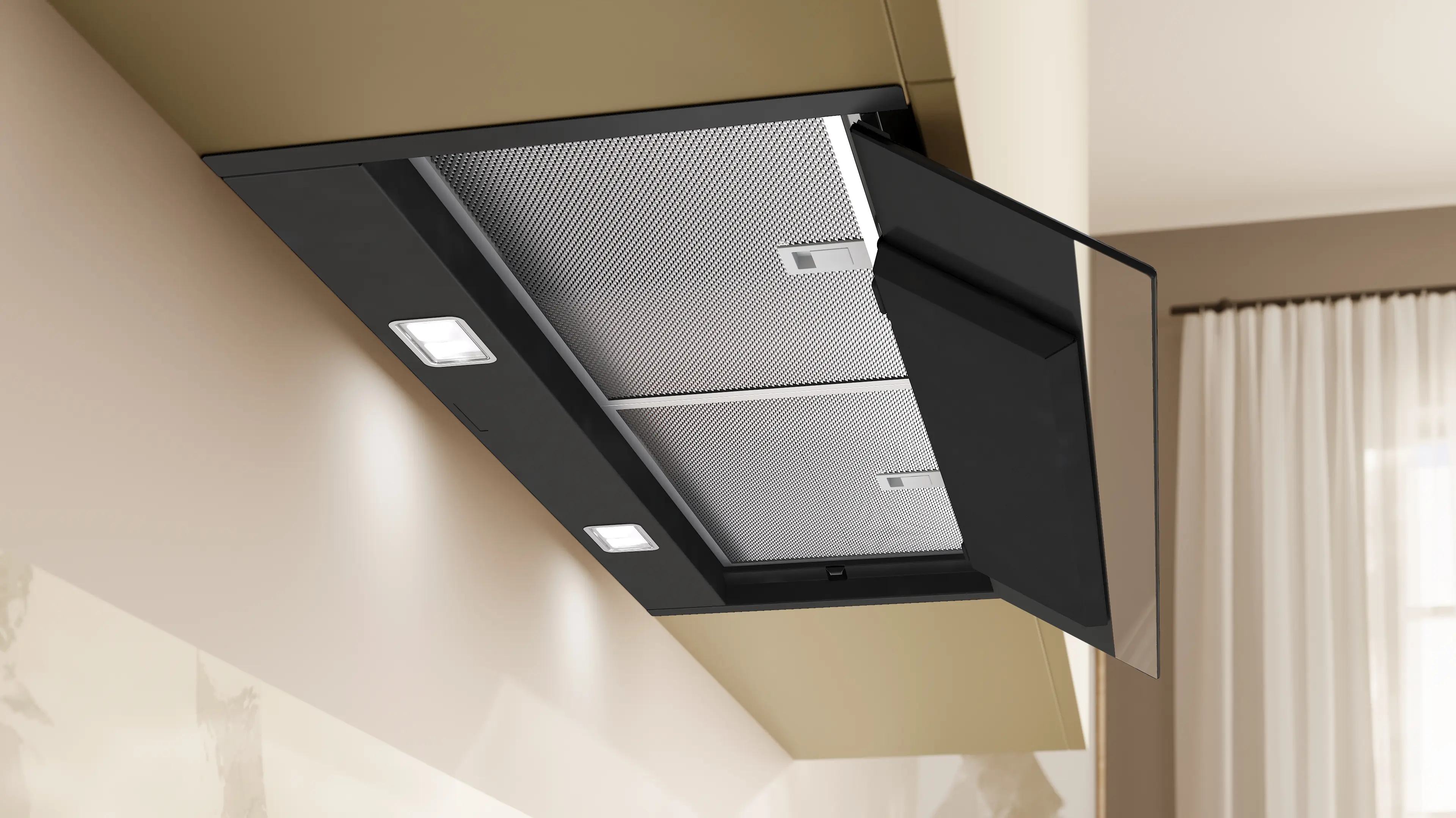 Neff D88XET2S0B - Black Integrated Extractor Hood - 80cm - A+ Energy - Image 5