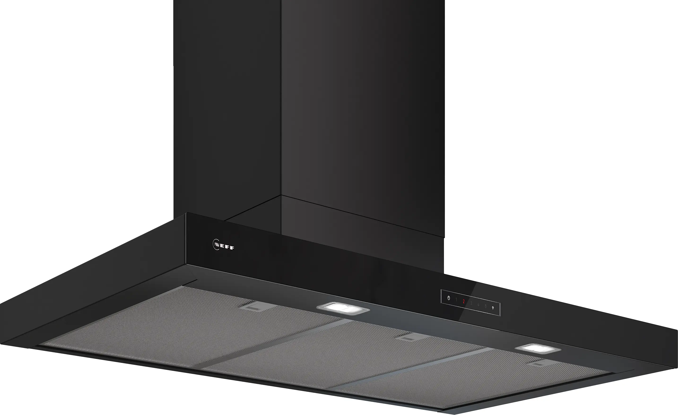 Neff D97BDN2S0B - Black Wall-mounted Cooker Hood - Smart Control - E rated