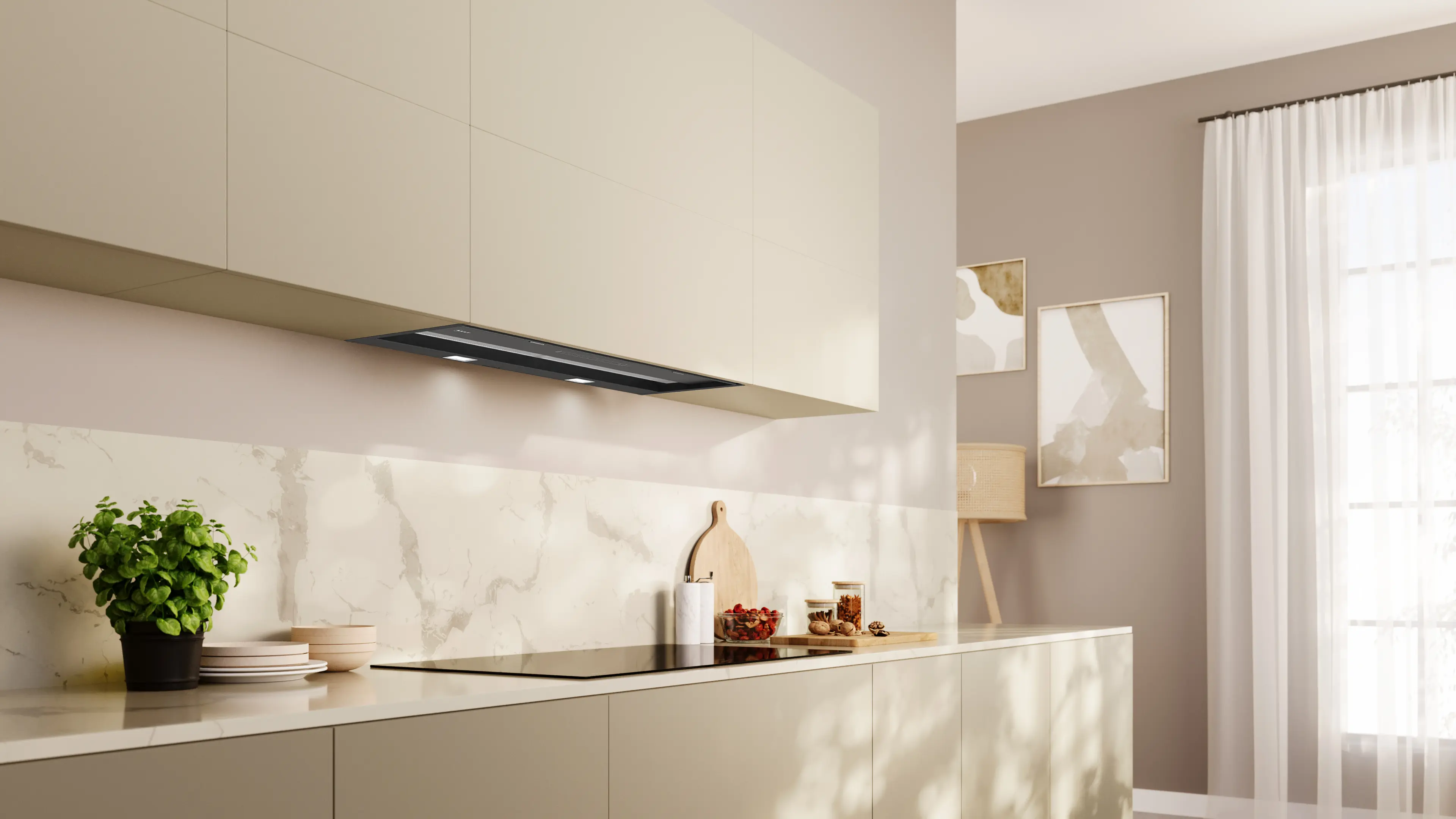 Neff D98XET2S0B - Black Integrated Hood 90cm - 851 m³/h - A+ Energy - Image 3