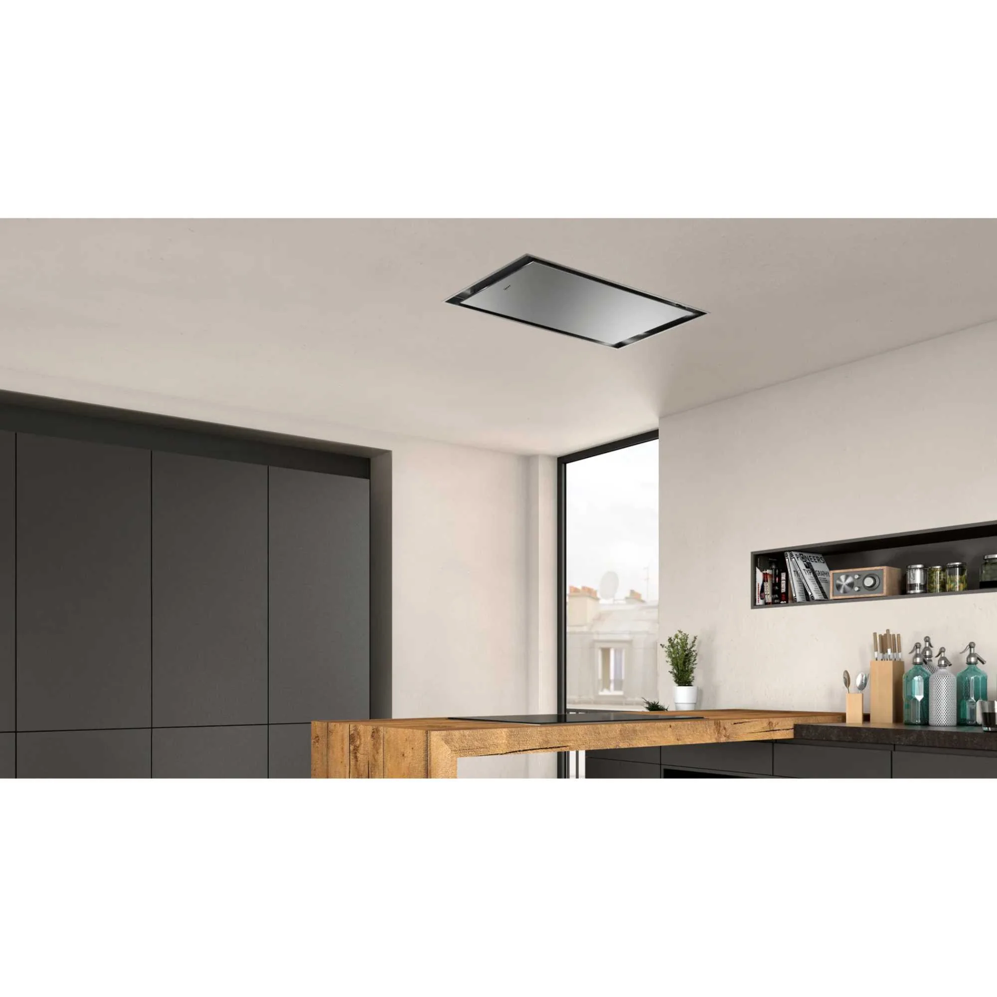 Neff I95CAQ6N0B - Stainless Steel 90cm Ceiling Cooker Hood - A Energy - Image 3