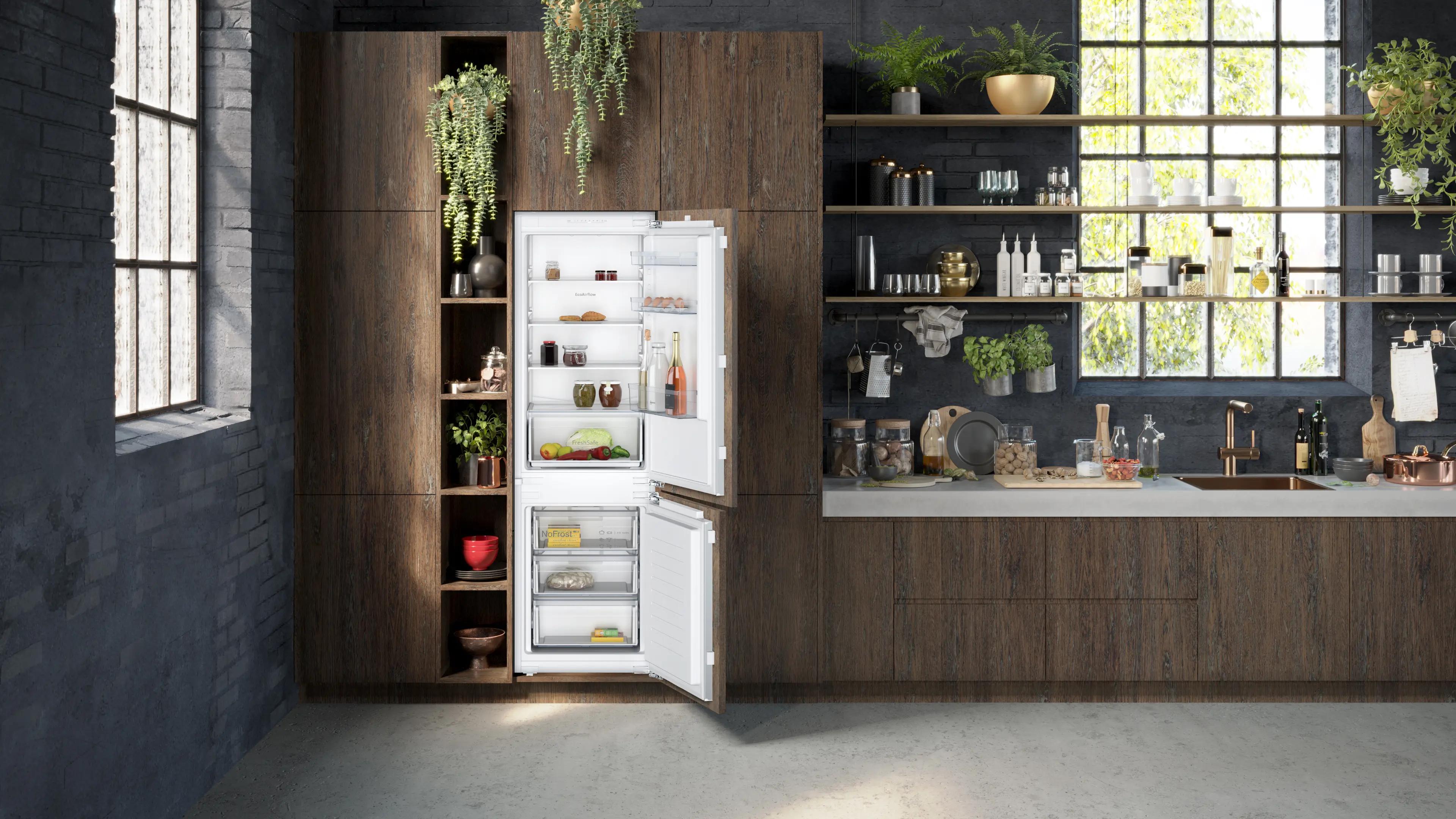 Neff KI7861FE0G - Integrated 60/40 Frost Free Fridge Freezer - E energy - Image 2