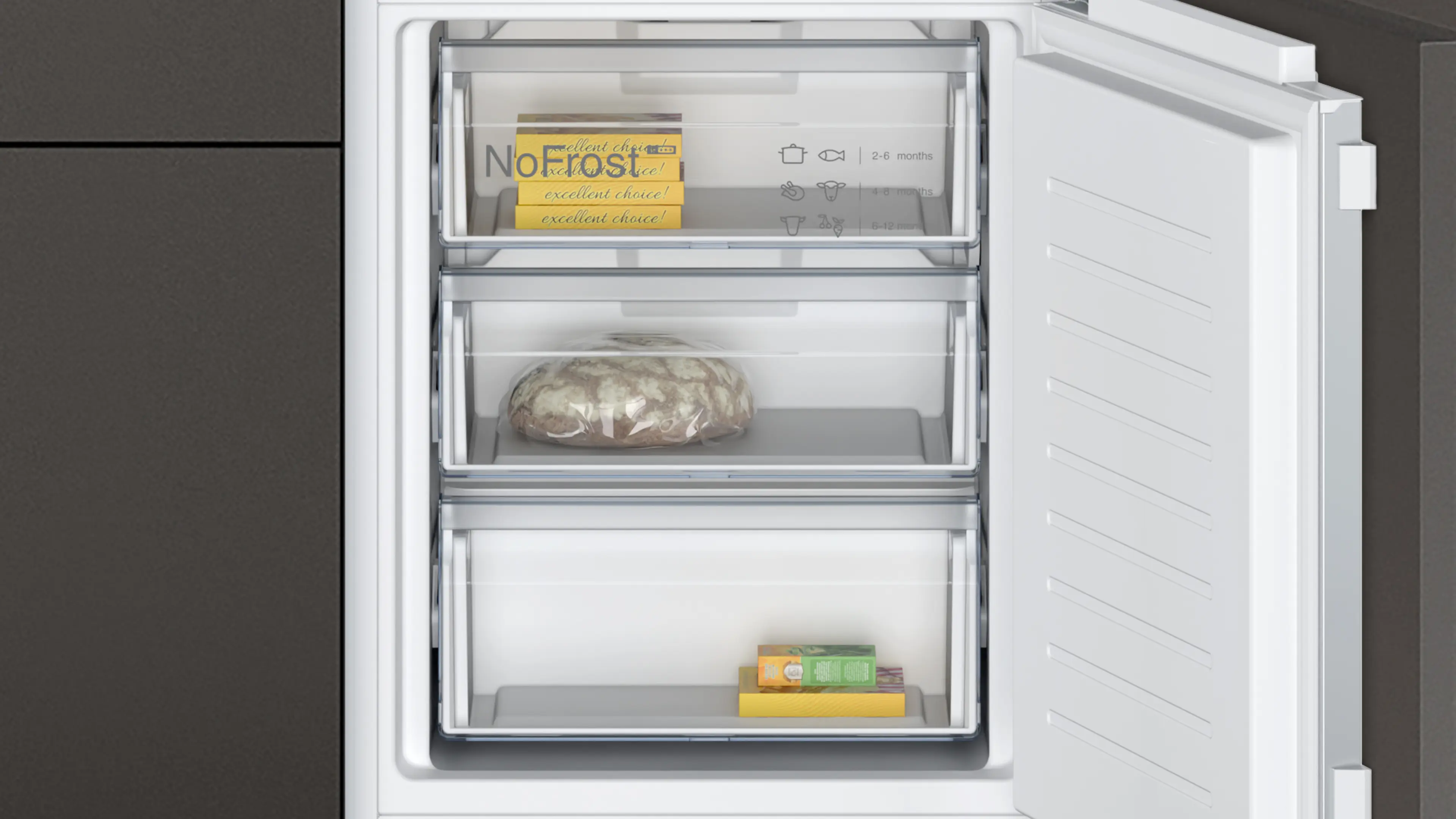 Neff KI7861FE0G - Integrated 60/40 Frost Free Fridge Freezer - E energy - Image 3