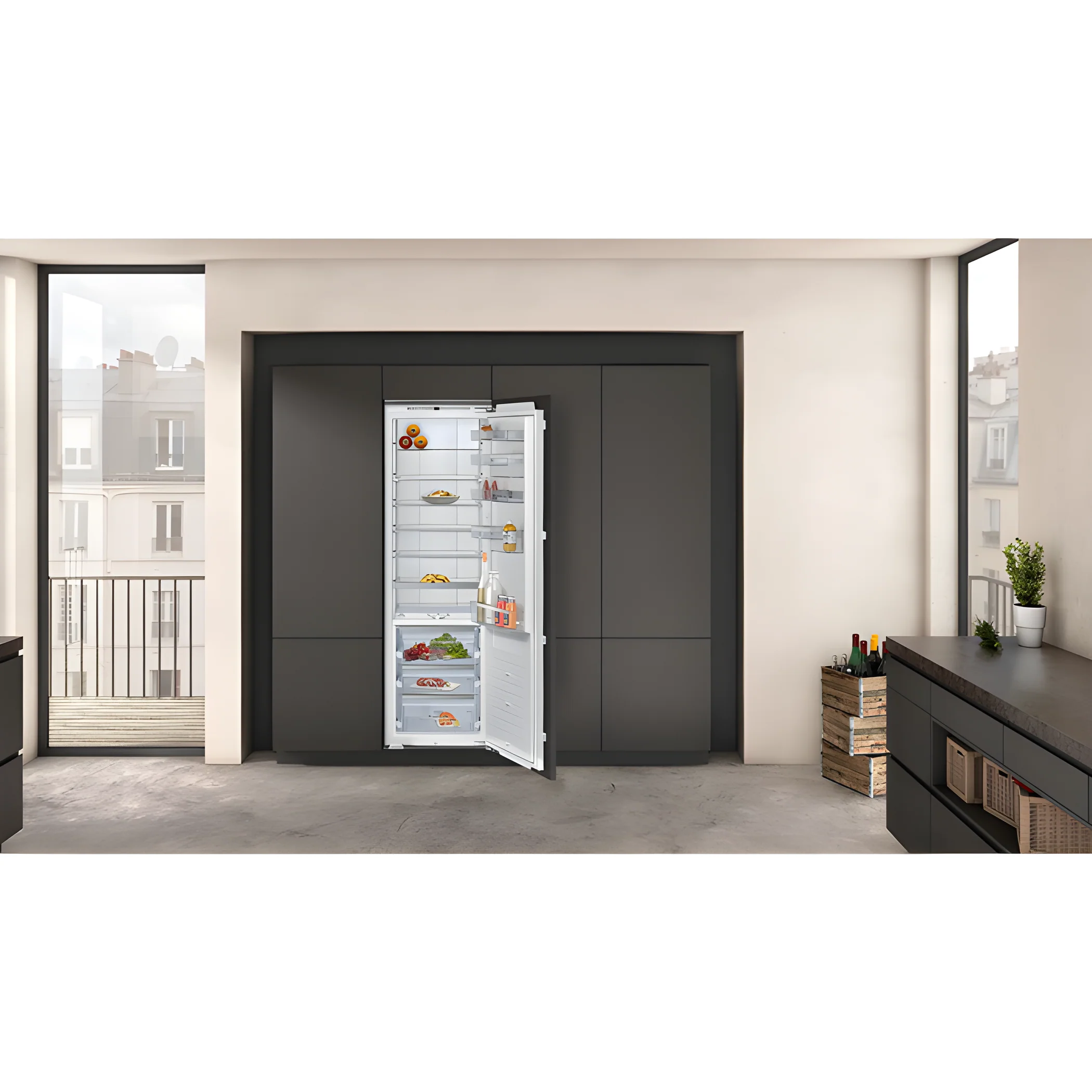 Neff KI8815OD0 - White Integrated Larder Fridge - 289L - D Energy - Image 2