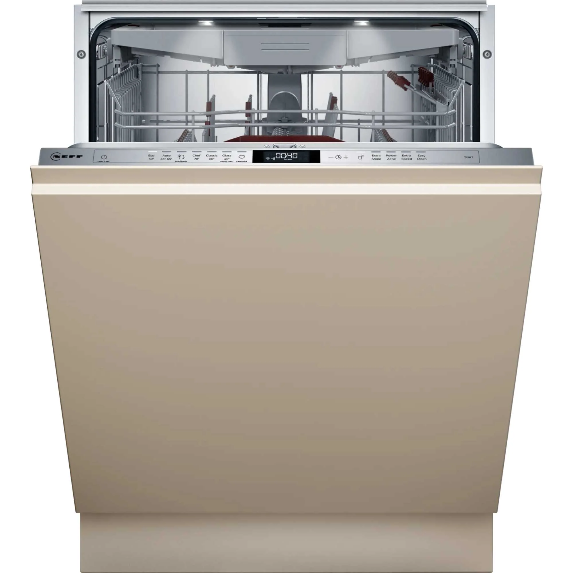 Neff S197YCX05G - Silver 14 Place Setting Fully Integrated Dishwasher - Zeolith - A Energy