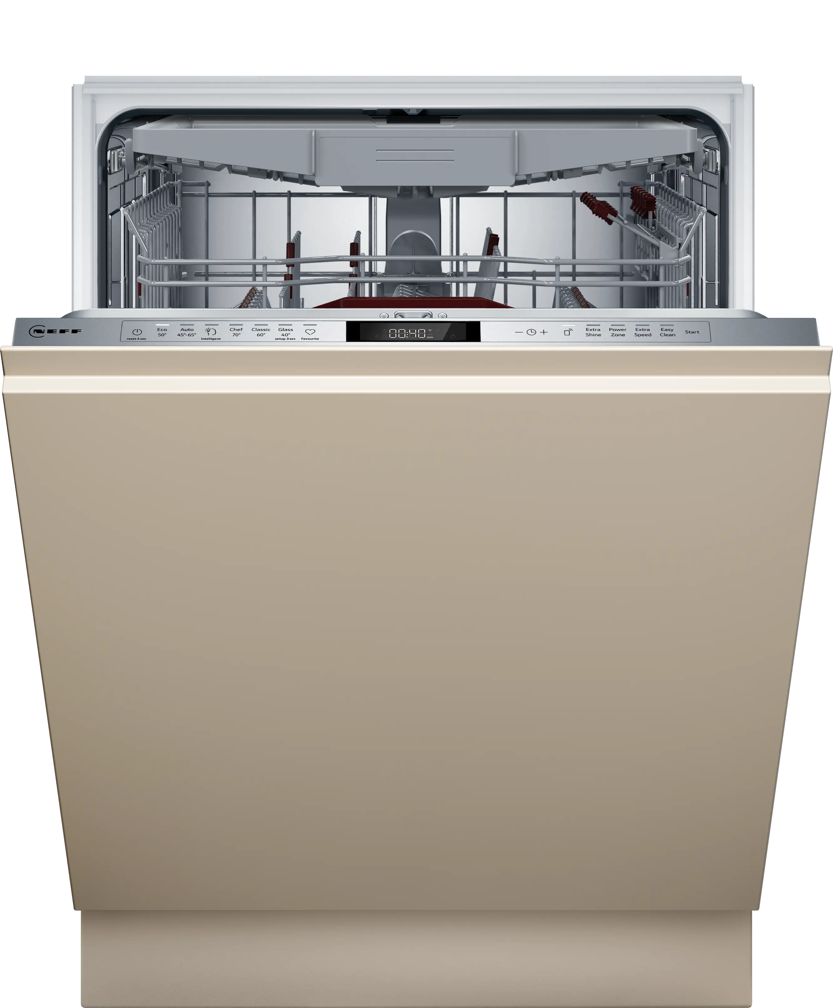 Neff S197ZCX08G - Fully-Integrated Dishwasher 60cm - Variable Hinge & Zeolith Drying - B Energy