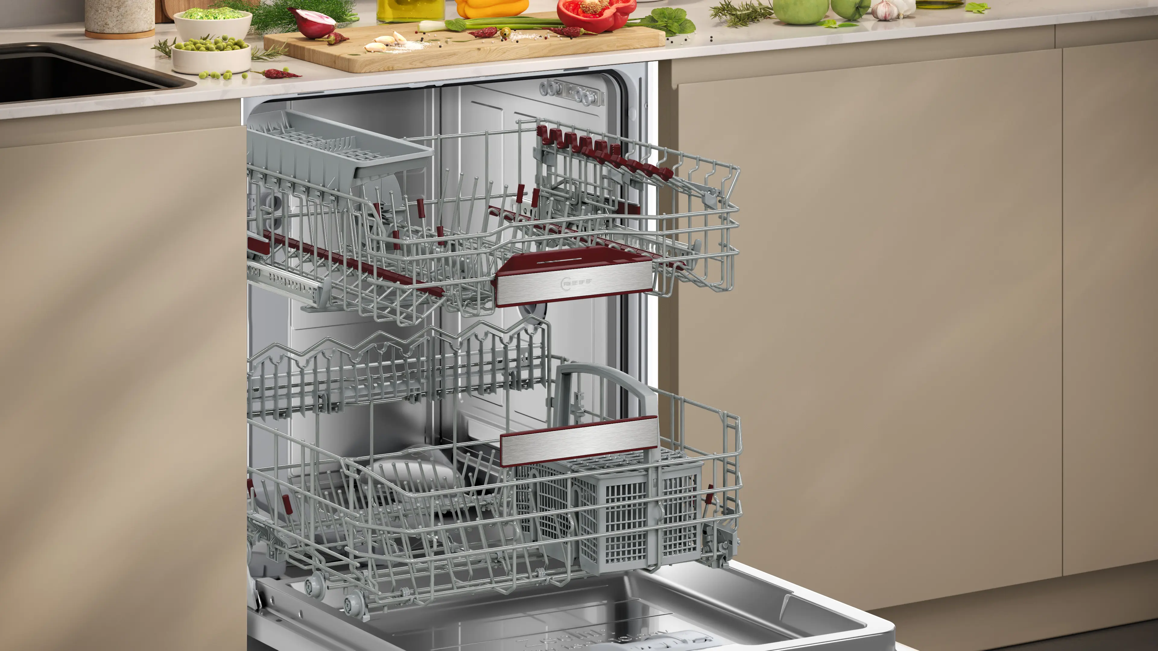 Neff S199ZB803E - Fully Integrated Dishwasher 60cm - 9L Water Consumption - B Energy Rating - Image 3