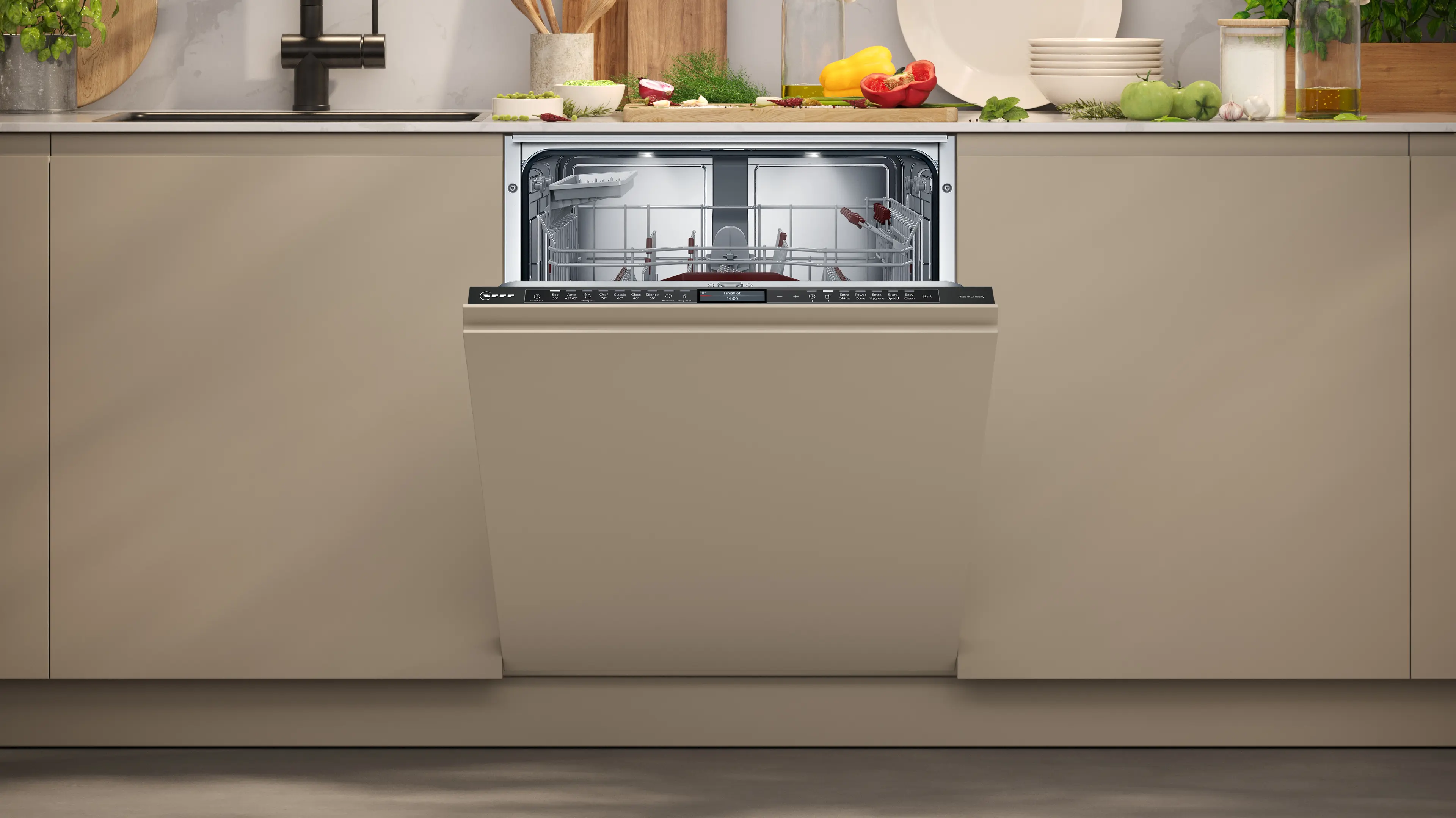 Neff S299ZB803E - Fully Integrated Dishwasher 60cm - Variable Hinge - B Energy - Image 2