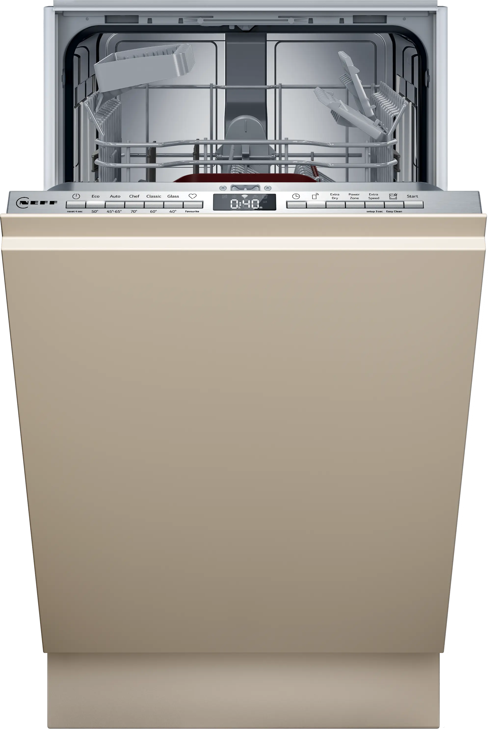 Neff S875HKX32G - Fully-Integrated Slimline Dishwasher - 45cm - D Energy