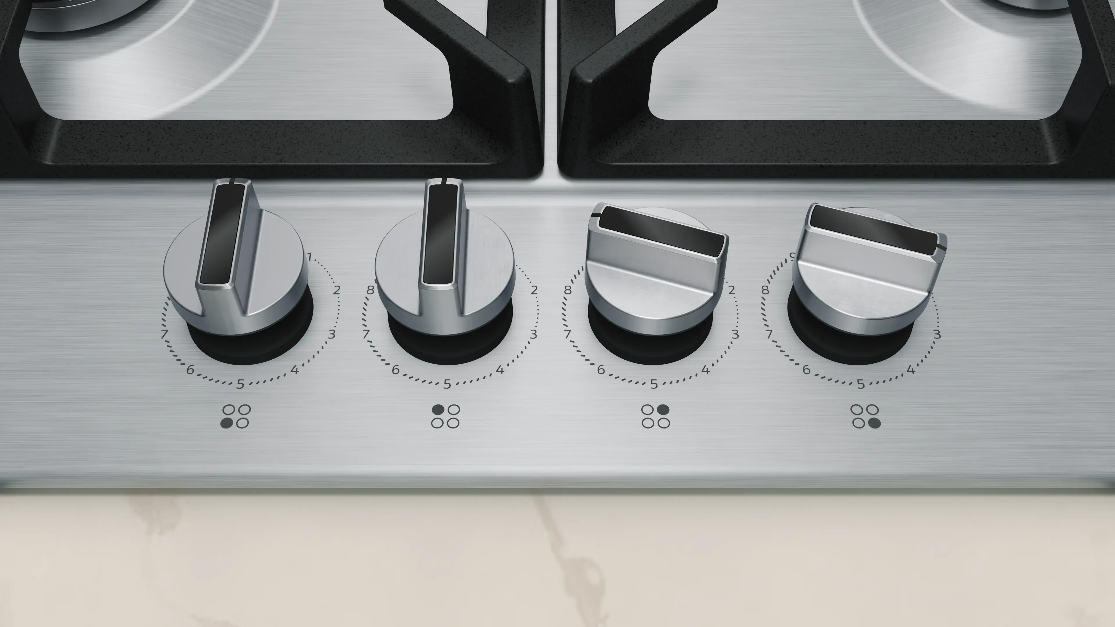 Neff T26CIH8N0 - Stainless Steel 60cm Gas Hob - 4 Burners - Image 2