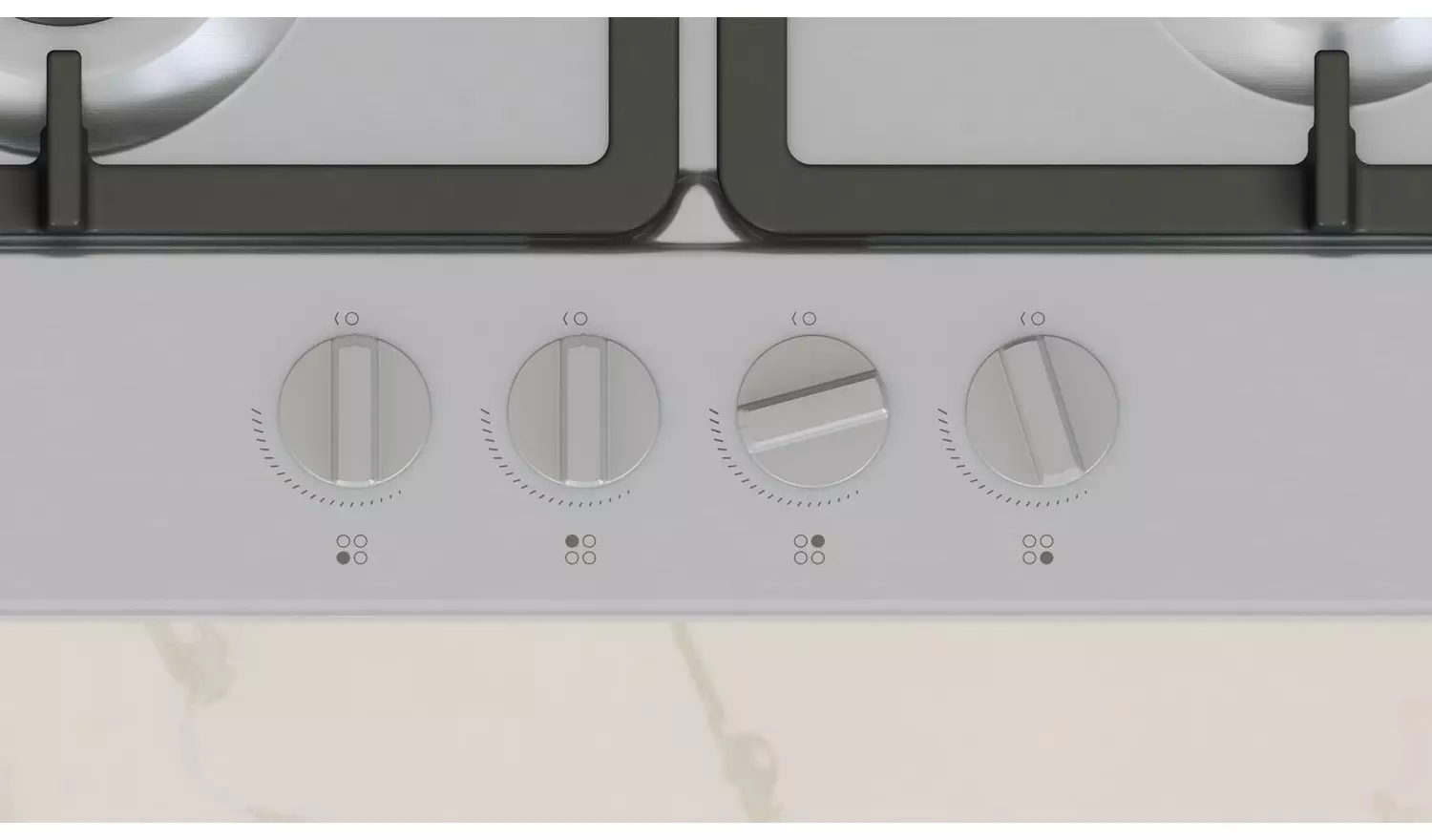 Neff T26GKH8N0 - Stainless Steel Gas Hob - 4 Zones with Wok Burner - Image 2