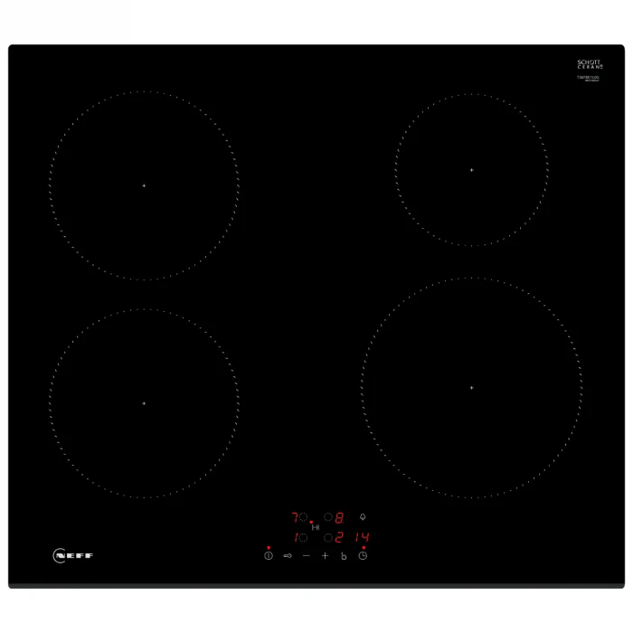 Neff T36FBE1L0G - Black 4 Zone Electric Hob