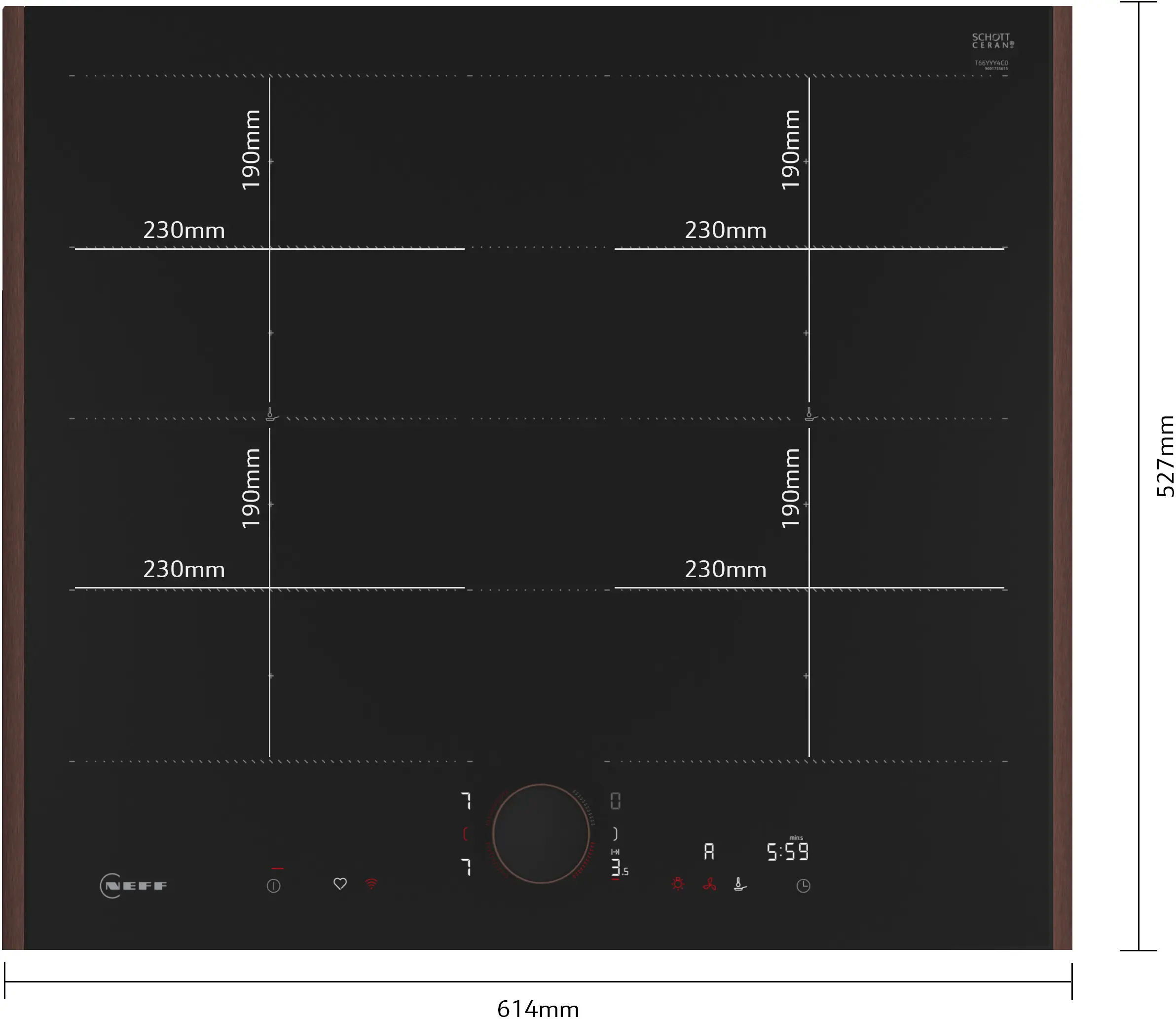 Neff T66YYY4C0 - Flex Design Induction Hob - 60cm - 4 Zones - Image 4