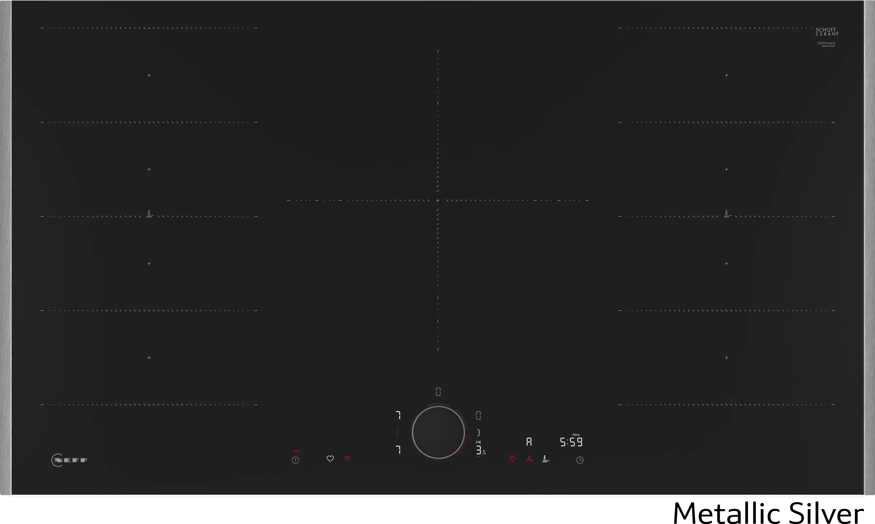 Neff T69YYV4C0 - Flex Design 90cm Induction Hob - 5 Zones - Image 2