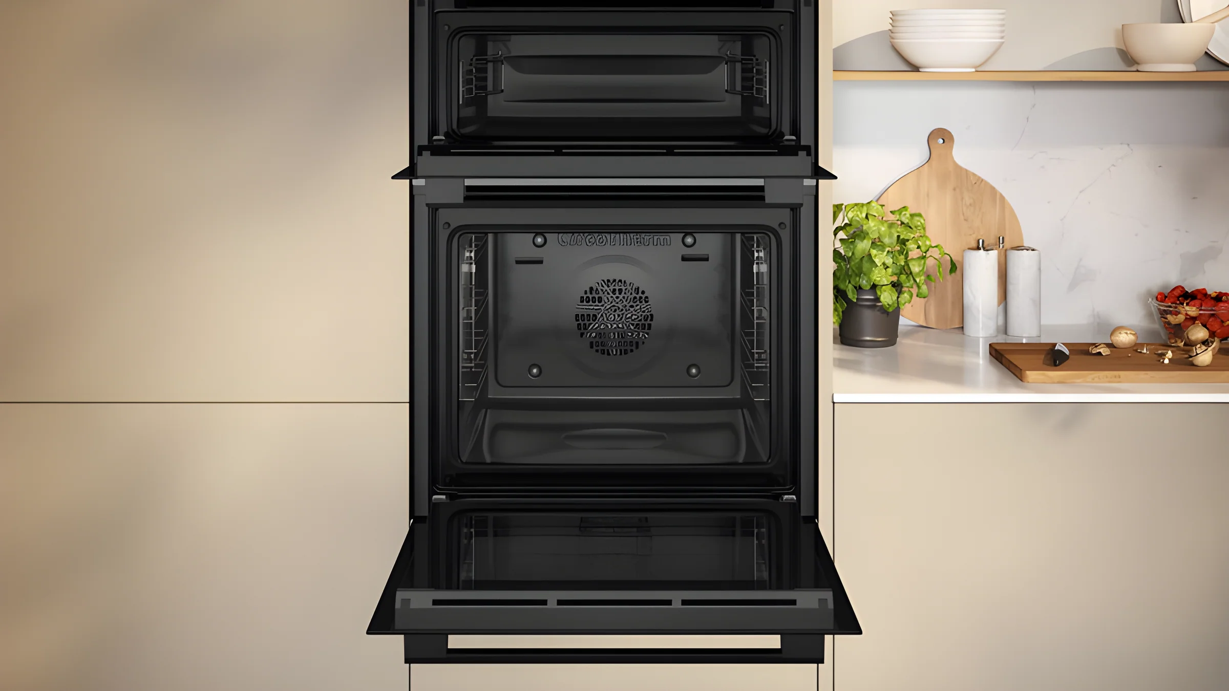 Neff U1DCC0AK3B - Black Double Oven - Built-In Electric - Image 3