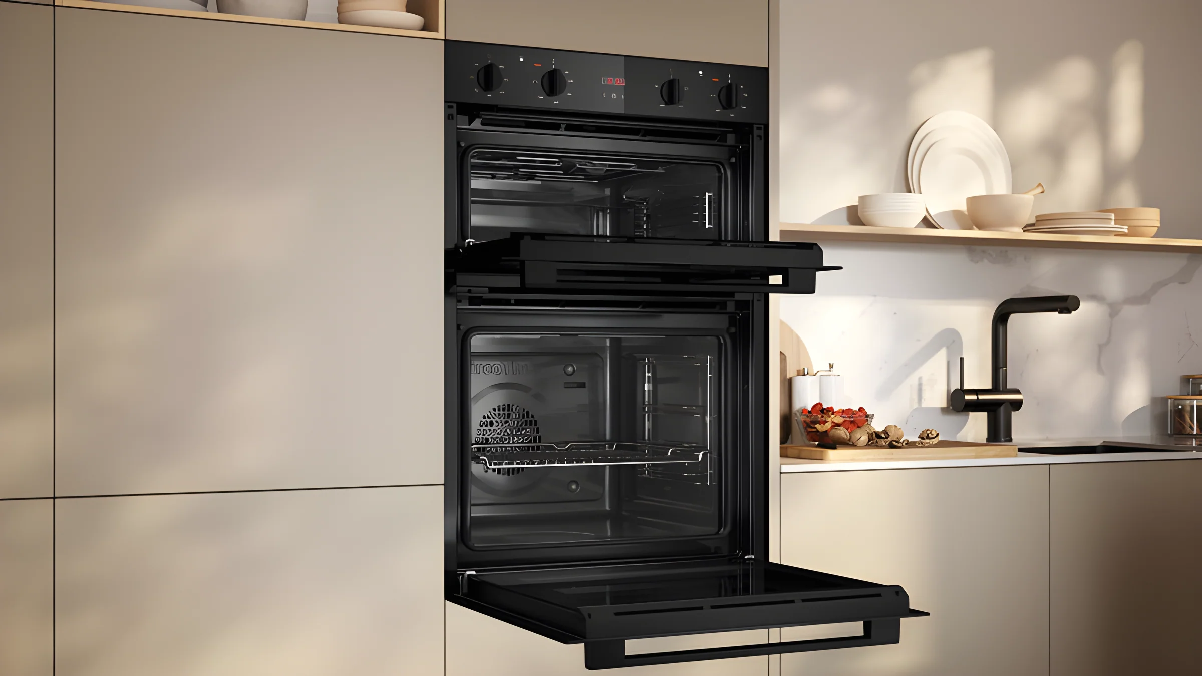 Neff U1DCC0AK3B - Black Double Oven - Built-In Electric - Image 4