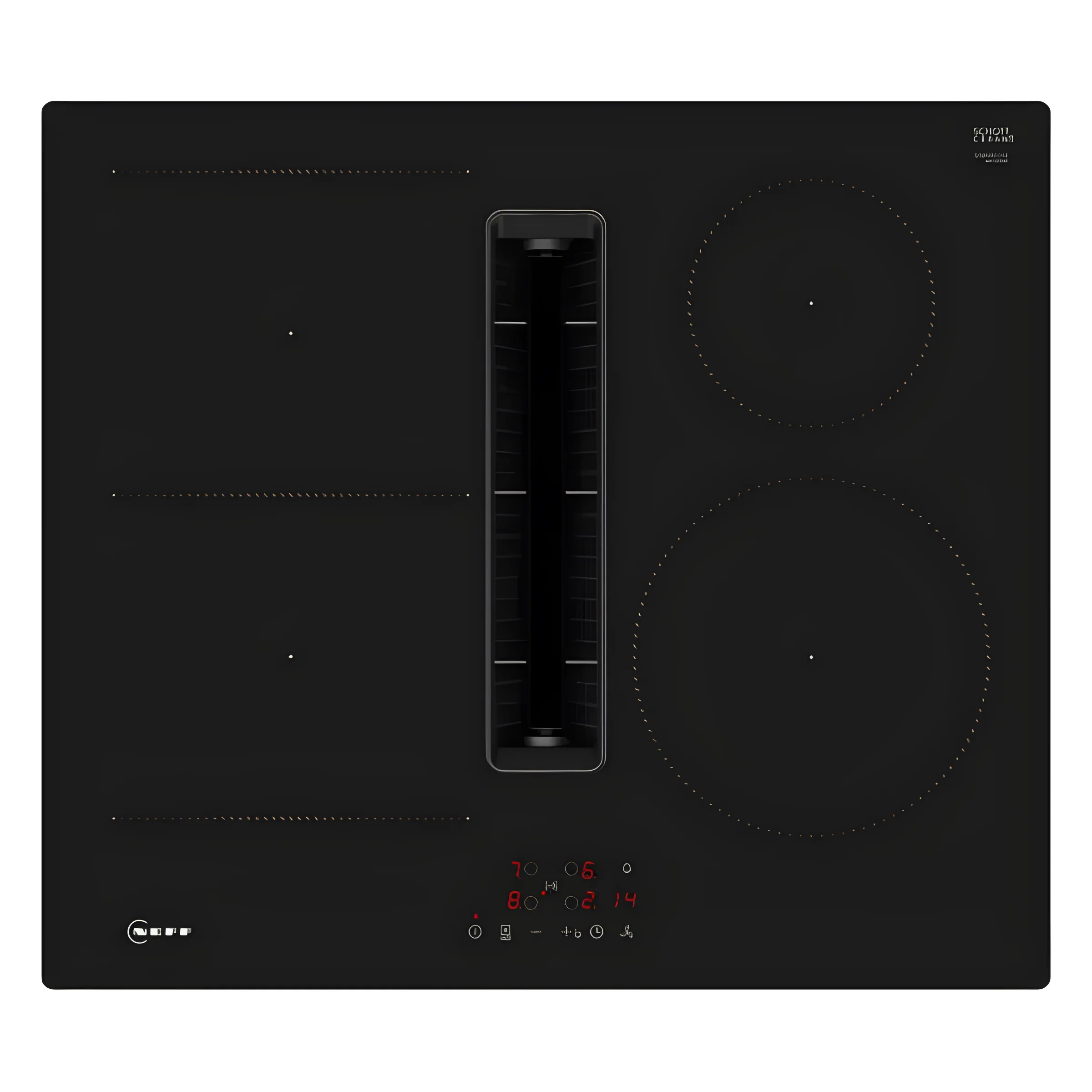 Neff V56NBS1L0 - Black 4 Zone Venting Hob