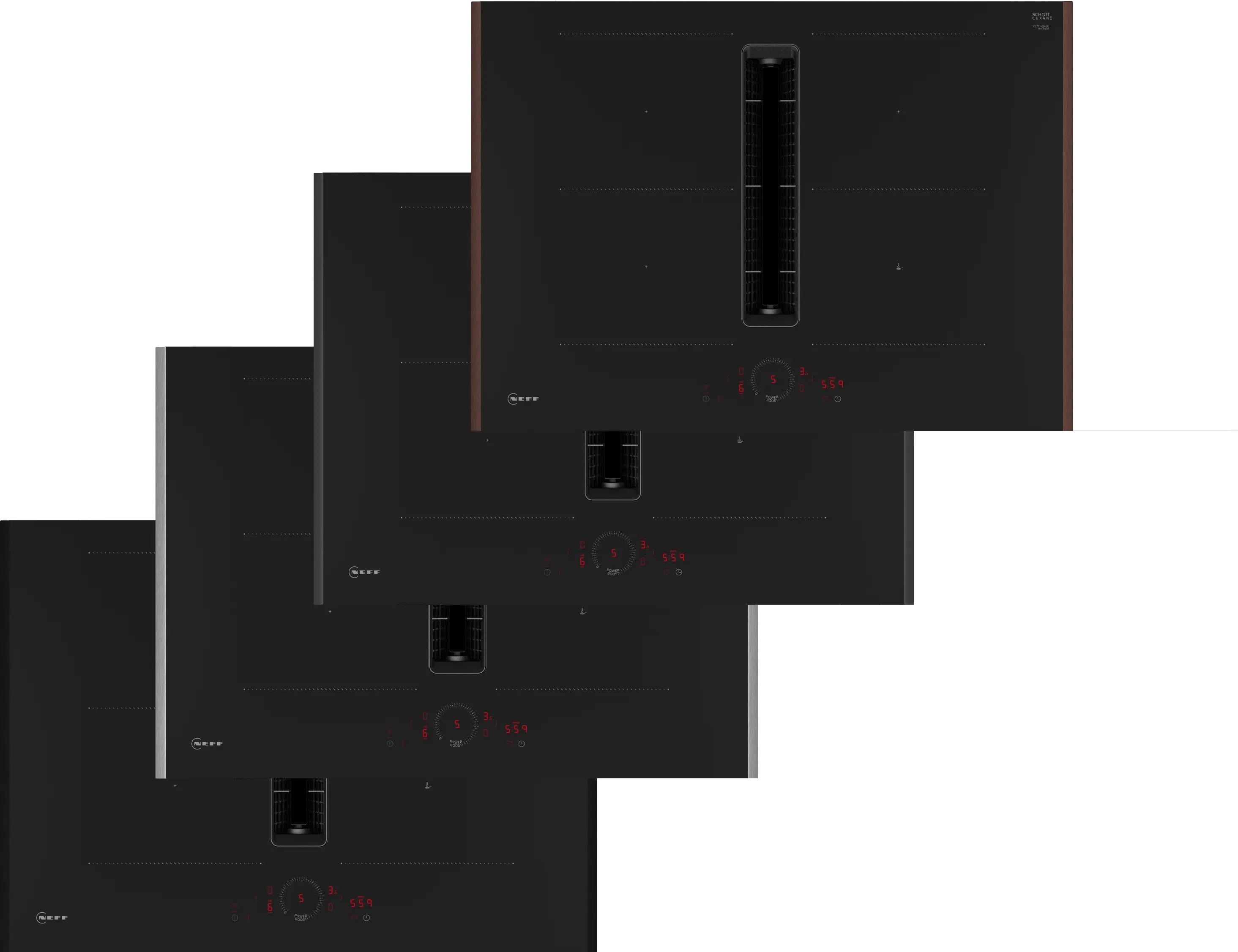 Neff V57YHQ4C0 - Flex Design Induction Hob with Integrated Ventilation - 70cm - 4 Zones - B Energy