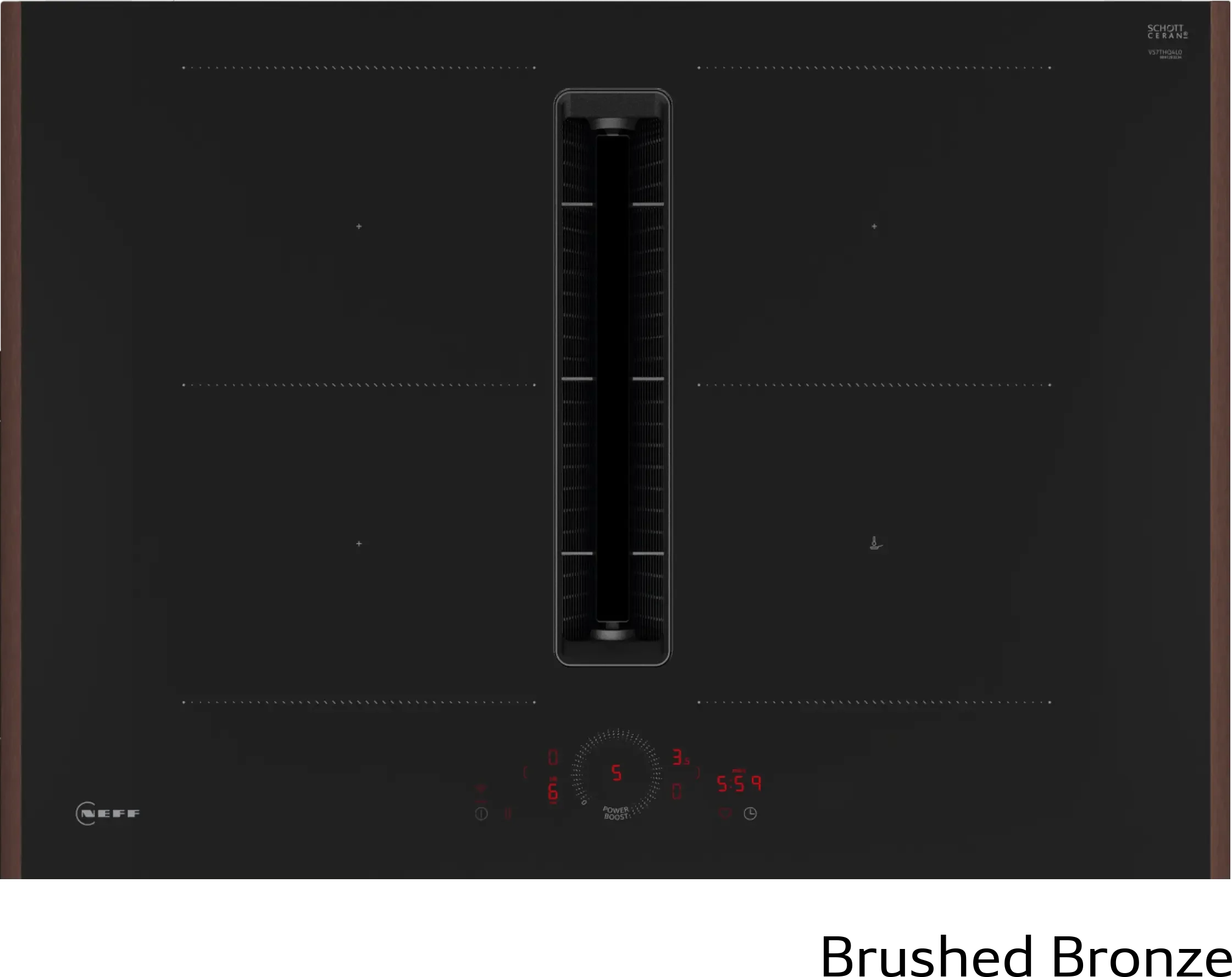 Neff V57YHQ4C0 - Flex Design Induction Hob with Integrated Ventilation - 70cm - 4 Zones - B Energy - Image 3