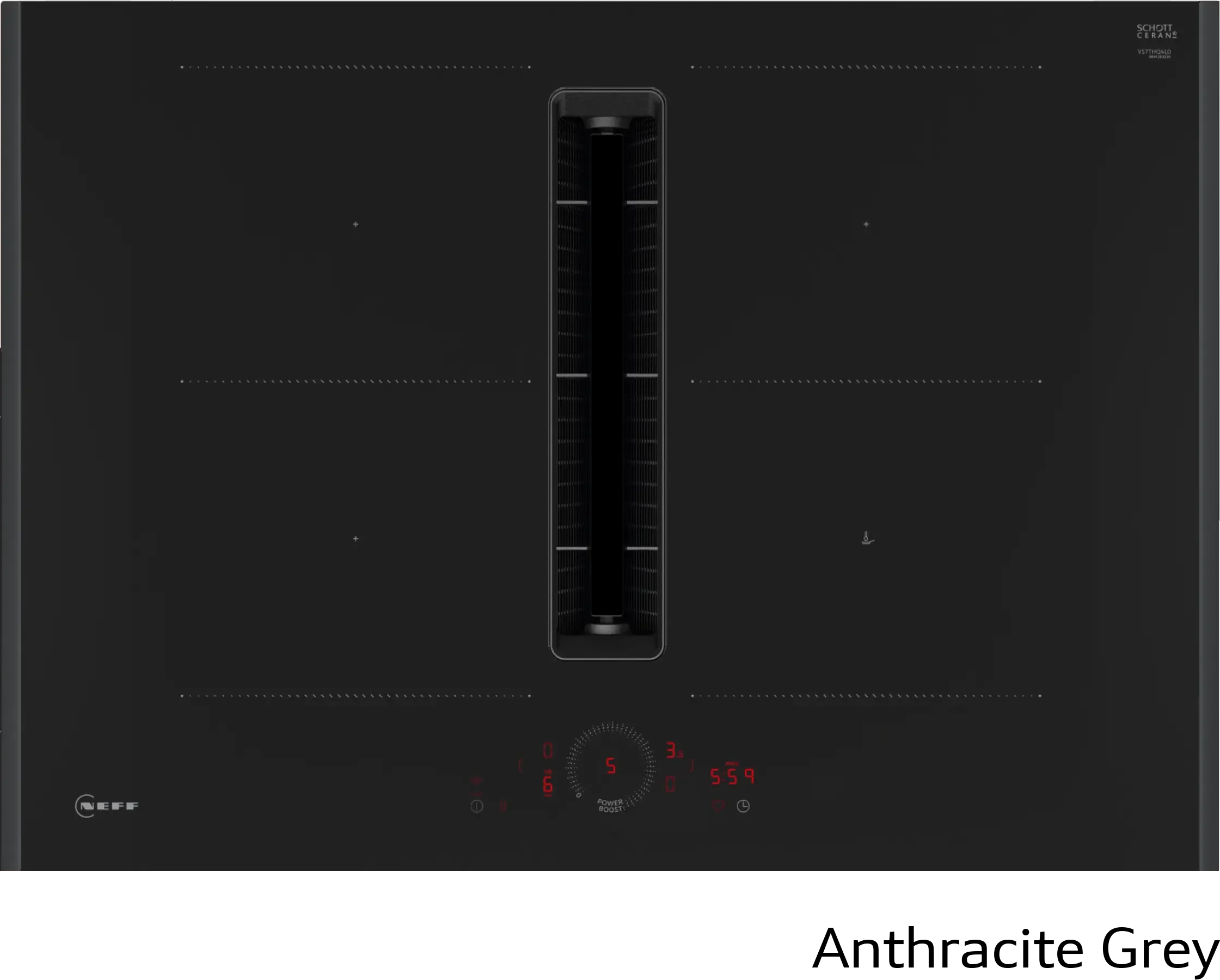 Neff V57YHQ4C0 - Flex Design Induction Hob with Integrated Ventilation - 70cm - 4 Zones - B Energy - Image 4