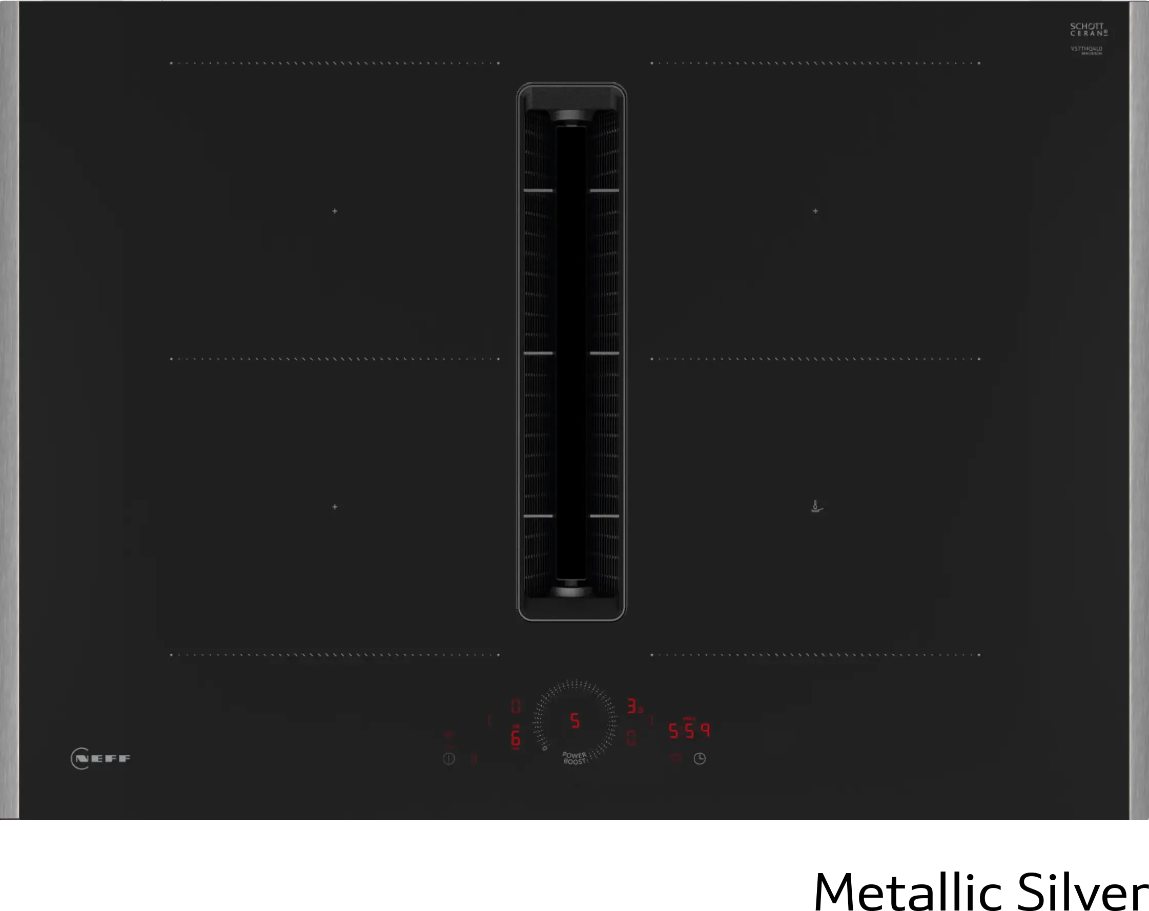 Neff V57YHQ4C0 - Flex Design Induction Hob with Integrated Ventilation - 70cm - 4 Zones - B Energy - Image 5