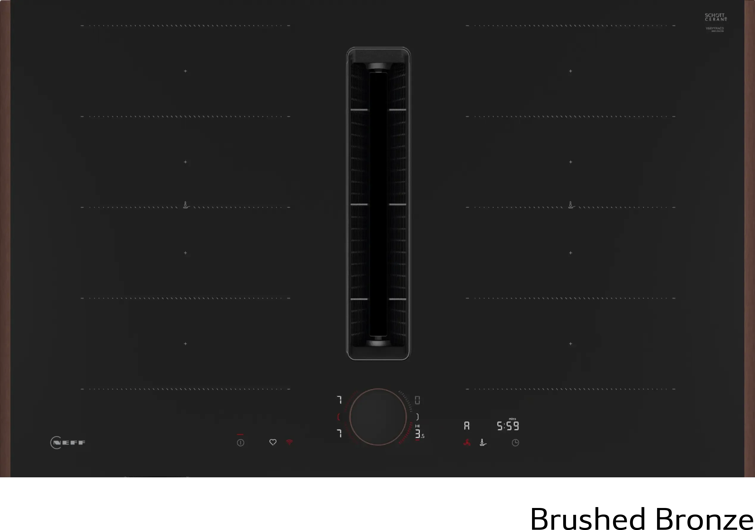 Neff V68YYX4C0 Induction Hob with Integrated Ventilation - 80cm Flex Design - 4 Zones - B Energy - Image 4