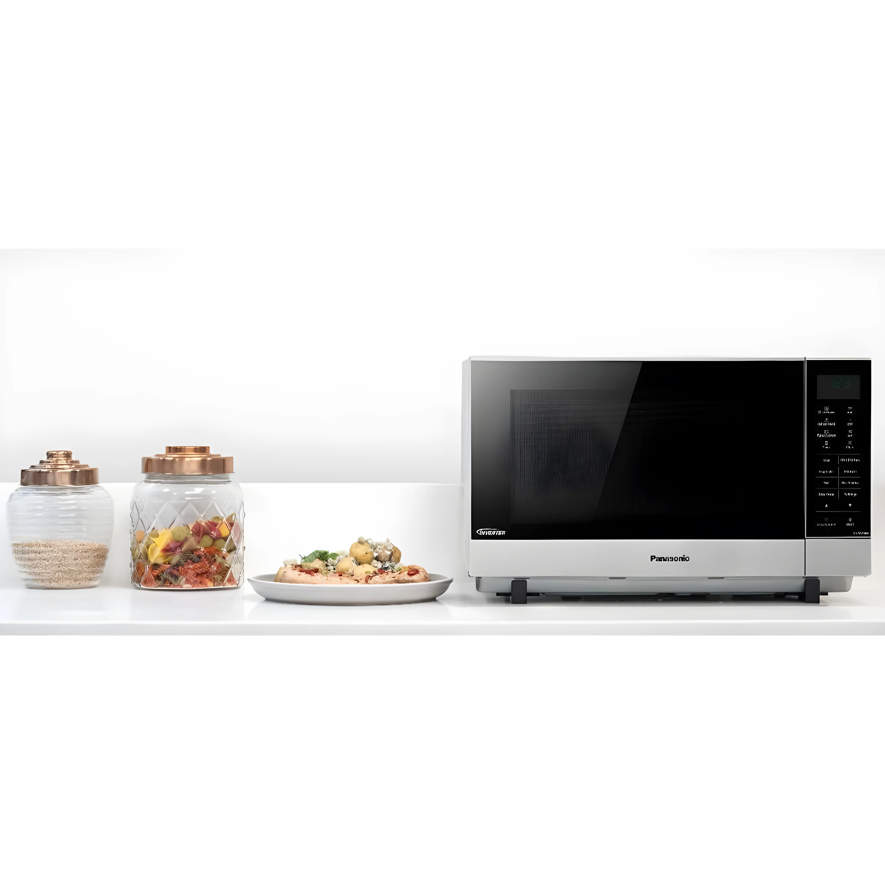 Panasonic NN-SF464MBPQ - Stainless Steel 27L Flatbed Microwave - 1000W - Image 2