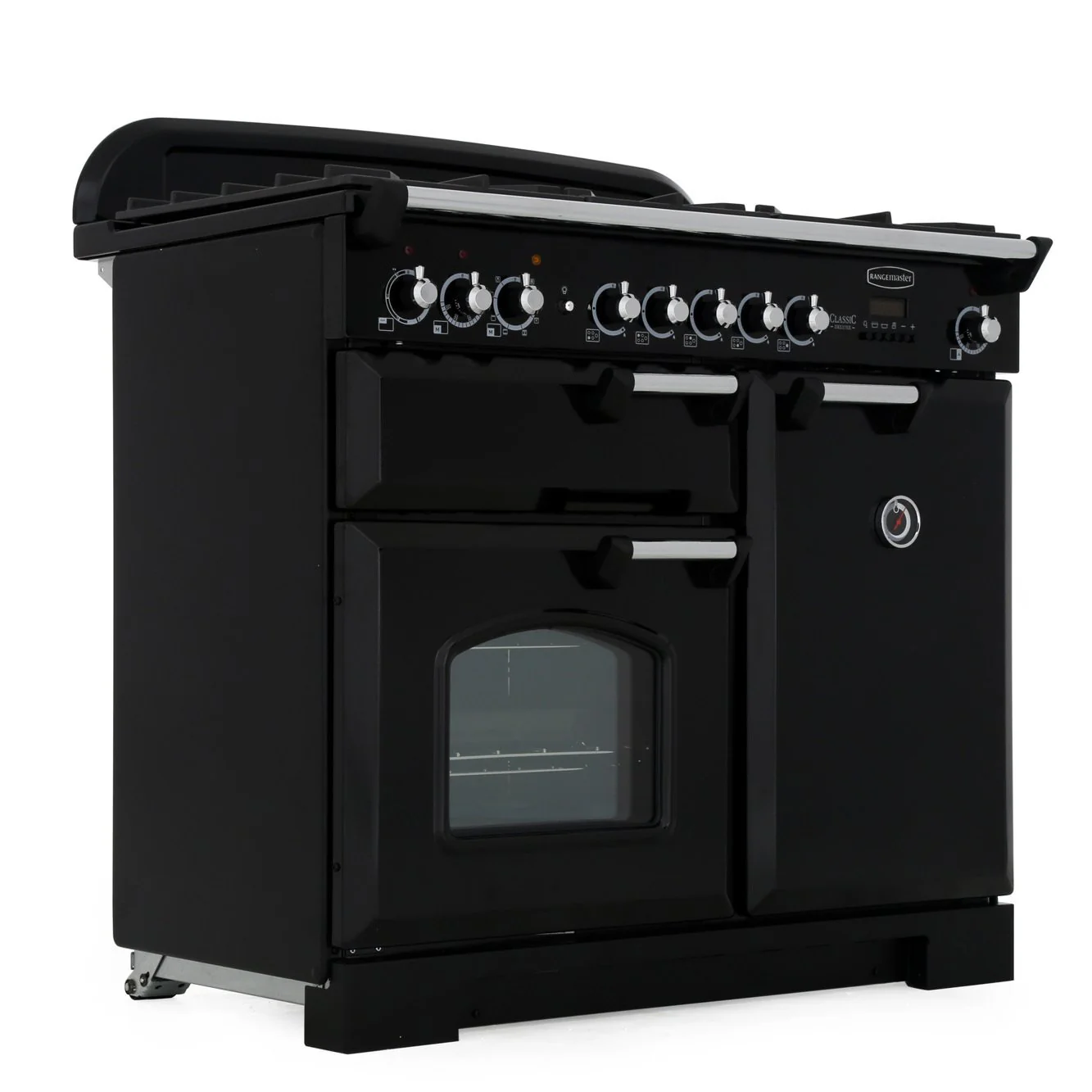 Rangemaster CDL100DFFBL/C - Black Dual Fuel Range Cooker - 155L - A Energy Rated - Image 4