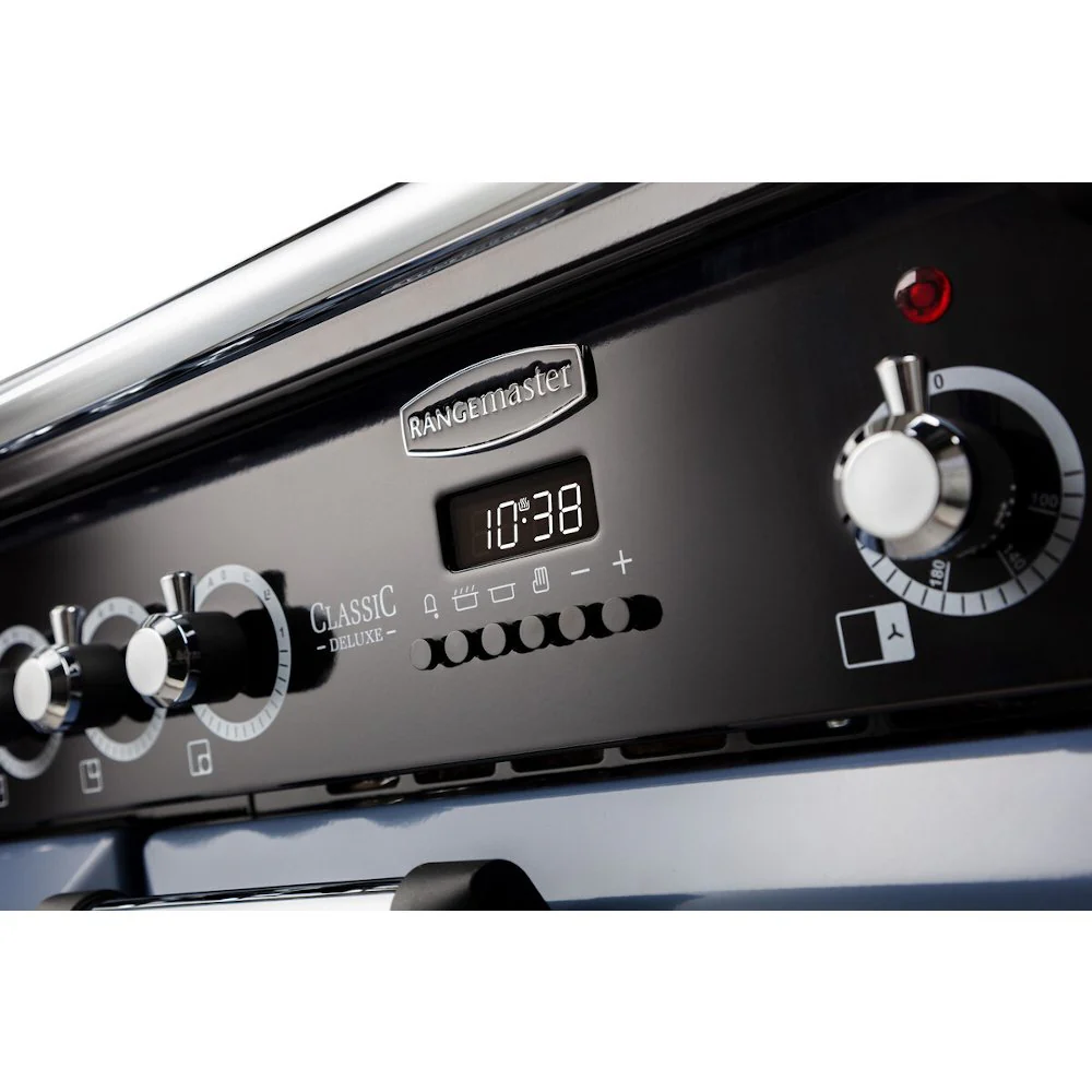 Rangemaster CDL100EIBL/C - Black/Chrome Range Cooker - 155L - A Rated - Image 5
