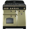 Rangemaster CDL90DFFOG/B - Olive Green/Brass 90cm Range Cooker - Dual Fuel - A Rated - Image 3