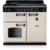 Rangemaster CL100DFPPCR/CM1 - Pale Cream/Chrome 100cm Dual Fuel Range Cooker - 80L/82L - A Energy - Image 2