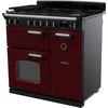 Rangemaster CL90DFPBOR/CM1 - Bordeaux/Chrome 90cm Dual Fuel Range Cooker - A Rated - Image 2