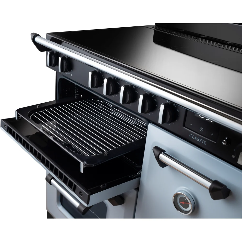 Rangemaster CL90EIPMSB/CM1 - Misty Blue/Chrome 90cm Range Cooker - Induction - A Rated - Image 2