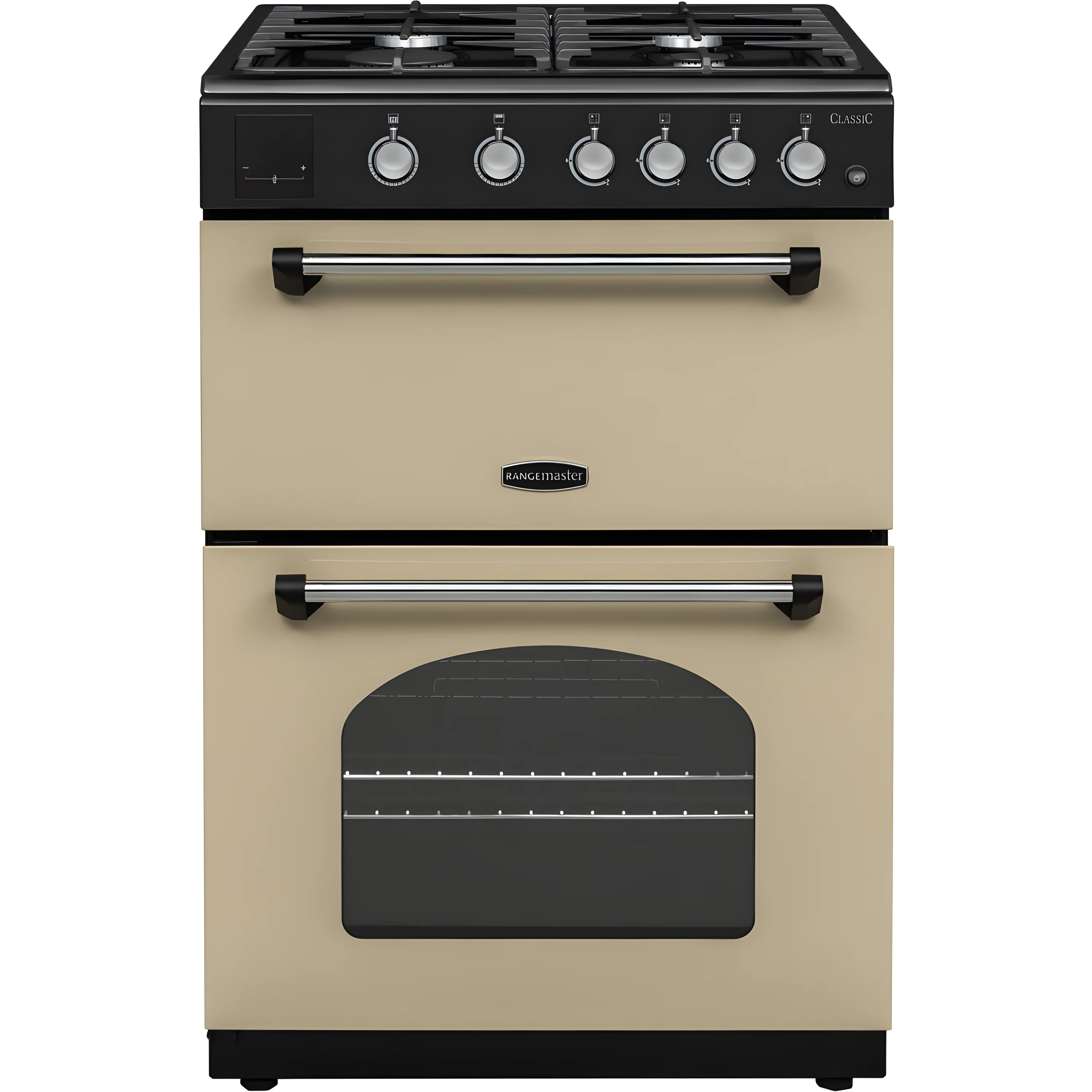 Rangemaster CLA60NGFCR/C - Cream Double Oven Gas Cooker - 4 Zones - A+ Energy Rating