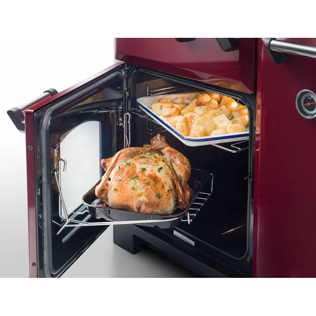Rangemaster Classic CLA100DFFCY/C - Red/Chrome 100cm Range Cooker - Dual Fuel - A Rated - Image 5