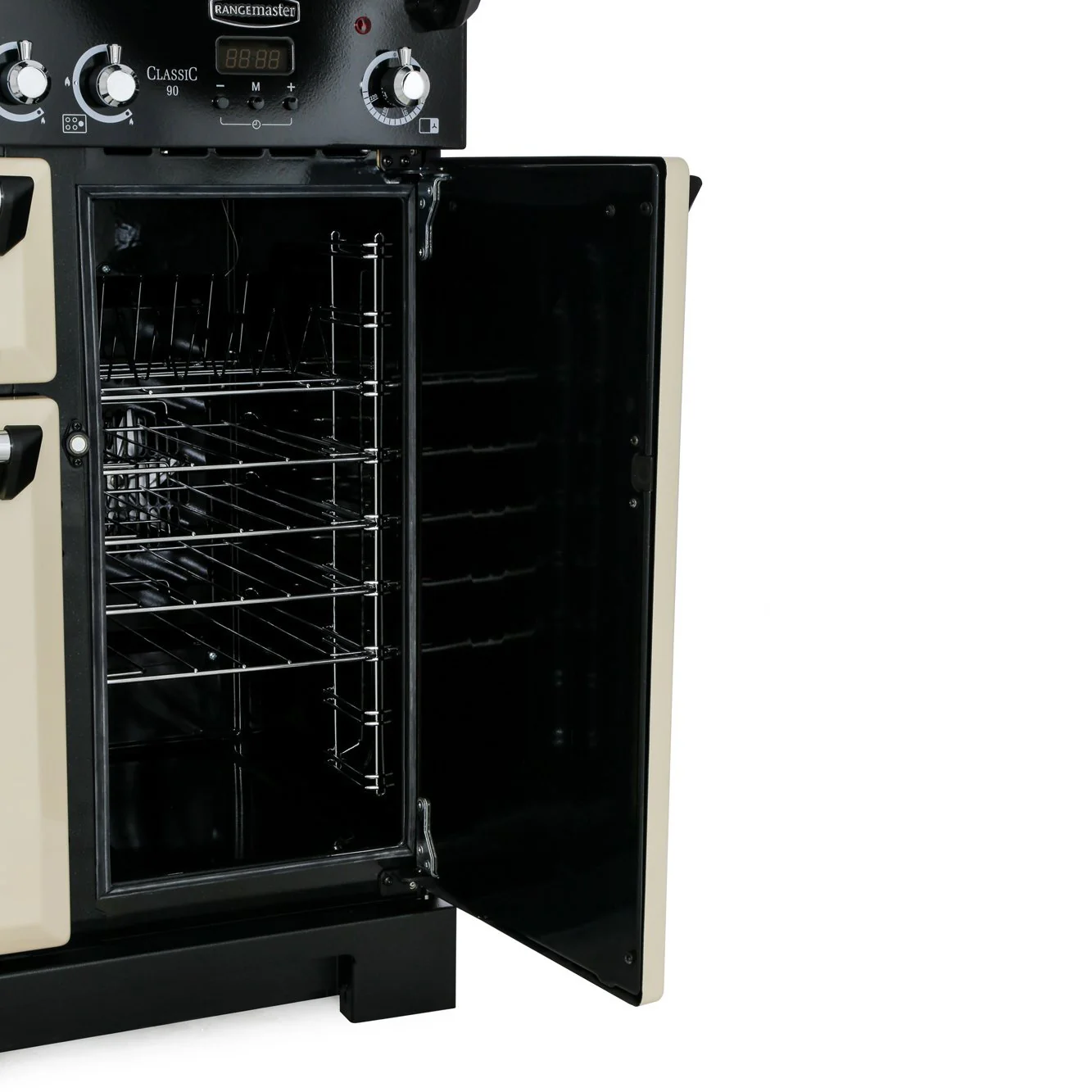 Rangemaster Classic CLA90NGFBL/C - Black/Chrome Range Cooker - 90cm Gas - A+ Energy - Image 4
