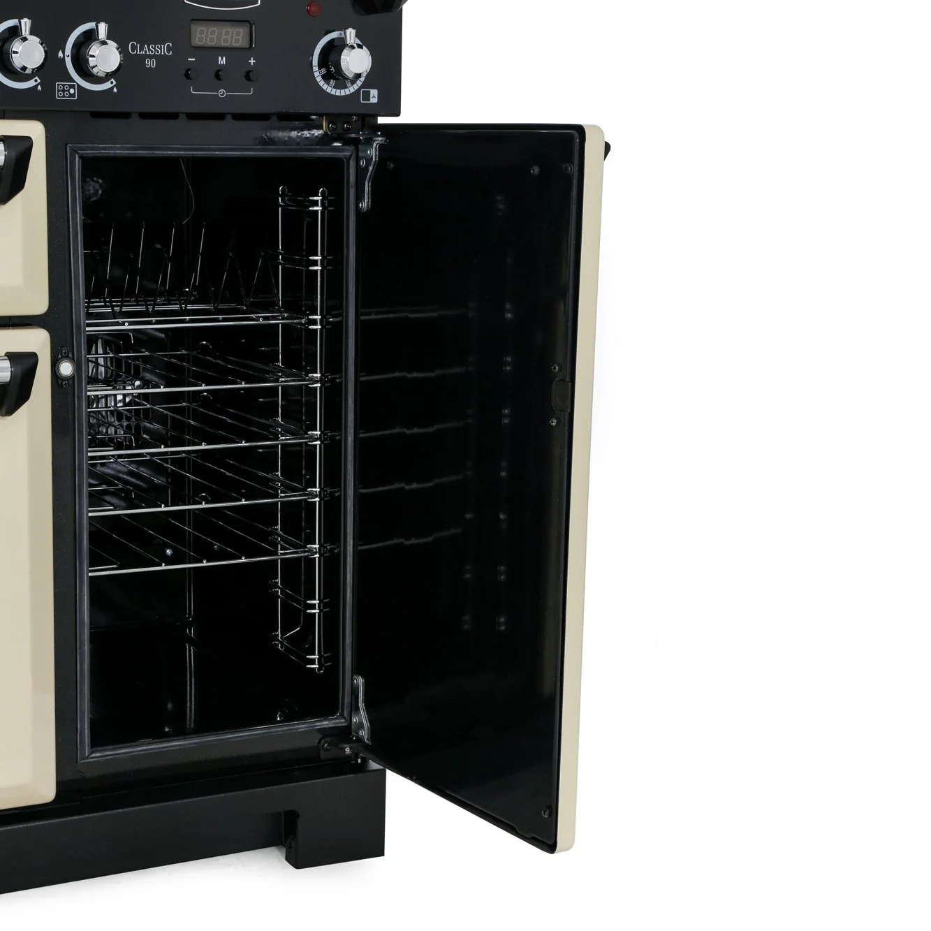 Rangemaster Classic CLA90NGFCY/C - Cranberry/Chrome 90cm Gas Range Cooker - A+ Rated - Image 5