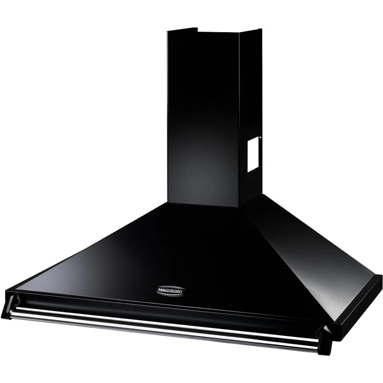 Rangemaster Classic CLAHDC100BC - Black/Chrome Chimney Cooker Hood - 100cm - D Energy - Image 2