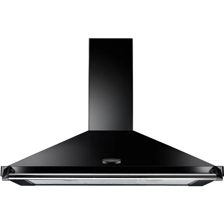 Rangemaster Classic CLAHDC110BC - Black/Chrome 110cm Chimney Cooker Hood - 460 m³/h - D Energy