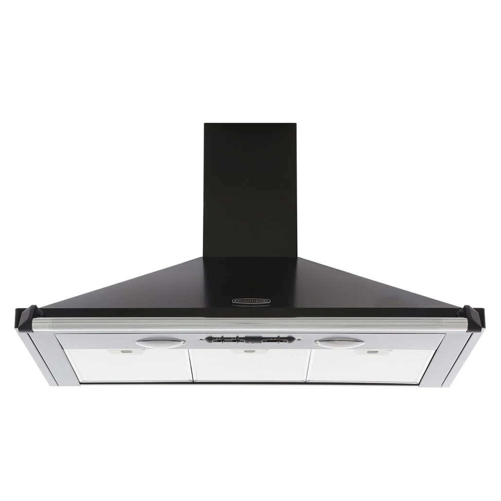 Rangemaster Classic CLAHDC90BC - Black/Chrome 90cm Chimney Cooker Hood - D Energy