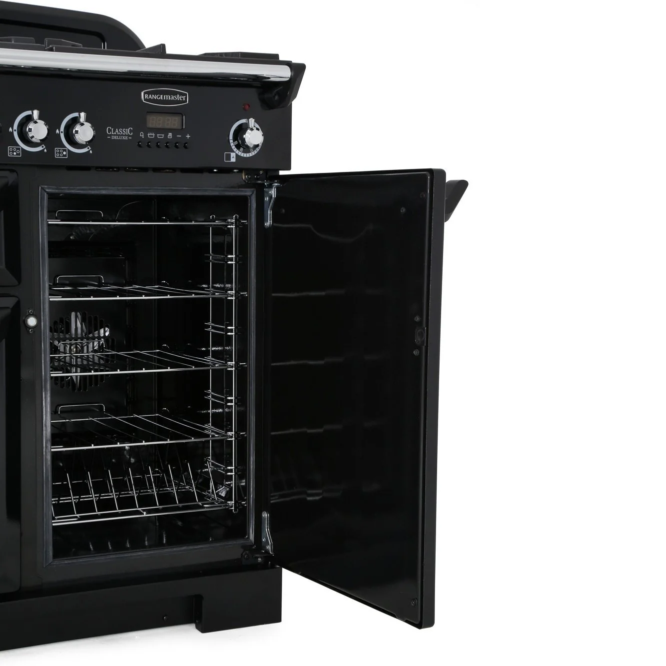 Rangemaster Classic Deluxe CDL100DFFRG/C - Racing Green Dual Fuel Range Cooker - 100cm - A Rated - Image 4