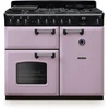 Rangemaster CLDL100DFPHTH/CM1 Classic Deluxe - Heather/Chrome 100cm Dual Fuel Range Cooker - Triple Oven - A Rated - Image 2