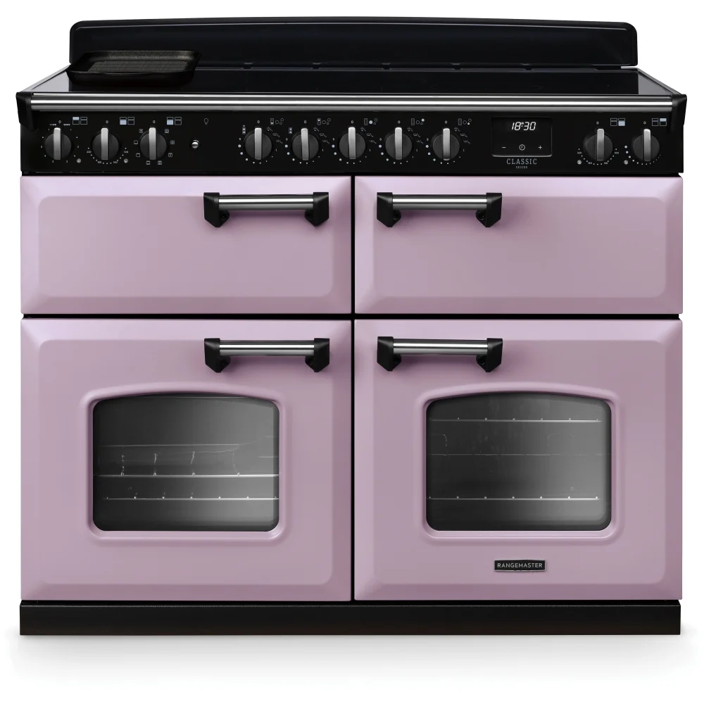 Rangemaster CLDLB110EIPHTH/CM1 Classic Deluxe - Heather/Chrome Range Cooker - 110cm Induction - A Rated
