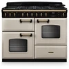 Rangemaster CLDLO110DFPPCR/AB1 Classic Deluxe - Pale Cream/Antique Brass Range Cooker - 110cm Dual Fuel - A Rated - Image 2