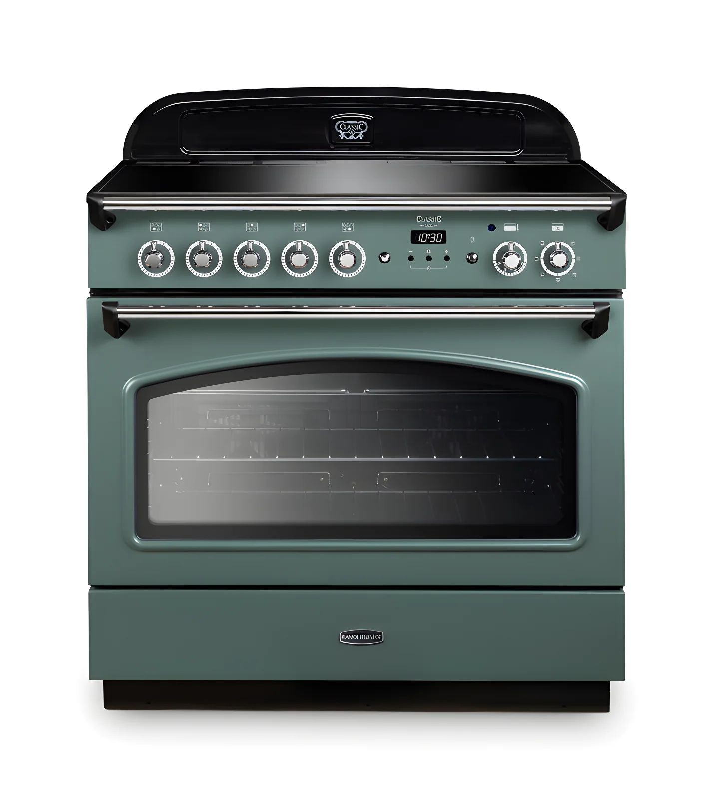 Rangemaster Classic FX 90 CLAS90FXEIMG/C - Mineral Green Range Cooker - Induction Hob - 5 Zones - A Energy