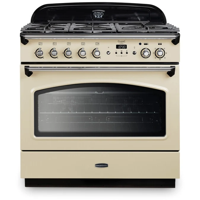Rangemaster Classic FX CLAS90FXDFFCR/C - Cream 90cm Range Cooker - Dual Fuel - A Rated
