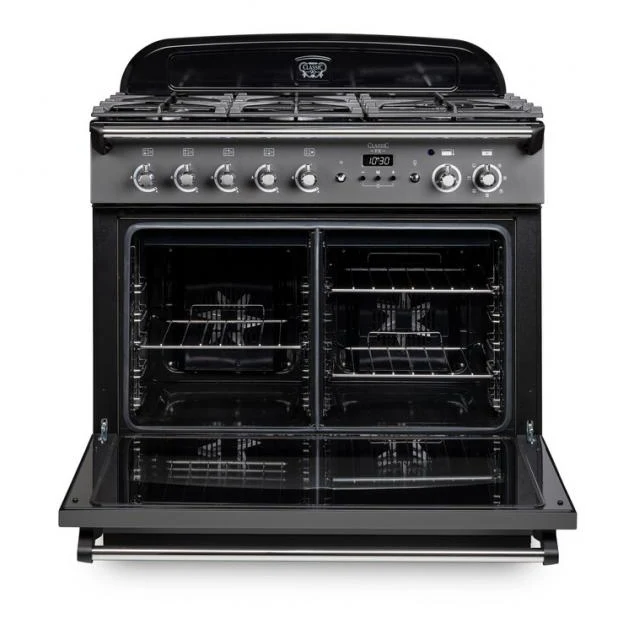 Rangemaster Classic FX CLAS90FXDFFMG/C - Mineral Green Range Cooker - 90cm Dual Fuel - A Rated - Image 3