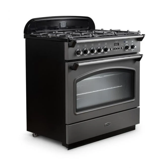 Rangemaster Classic FX CLAS90FXDFFSB/C - Stone Blue/Chrome 90cm Range Cooker - Dual Fuel - A Rated - Image 2